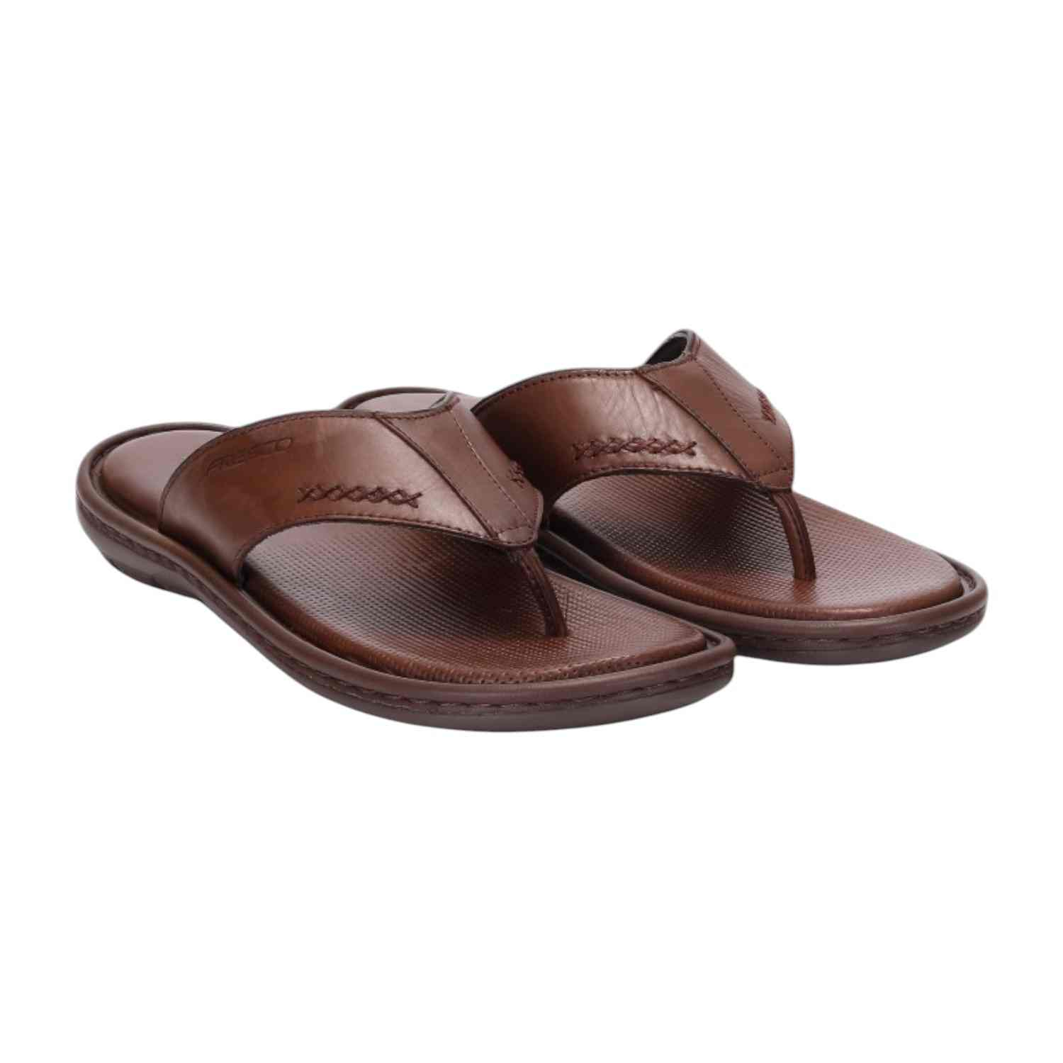Men Brown Comfort Thongs