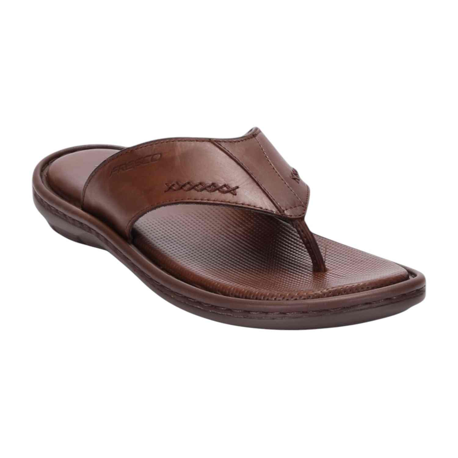 Men Brown Comfort Thongs