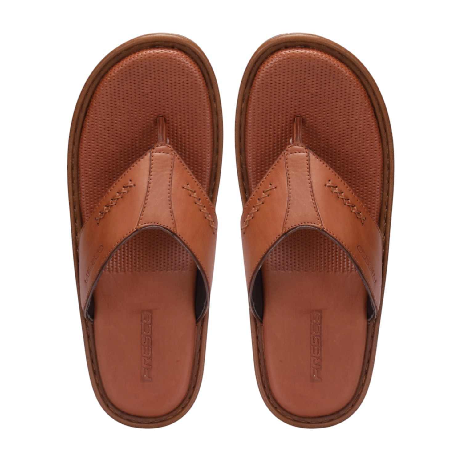 Men Tan Comfort Thongs