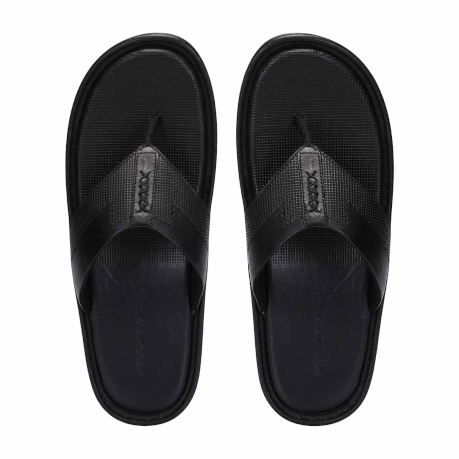 Men Black Comfort Thongs