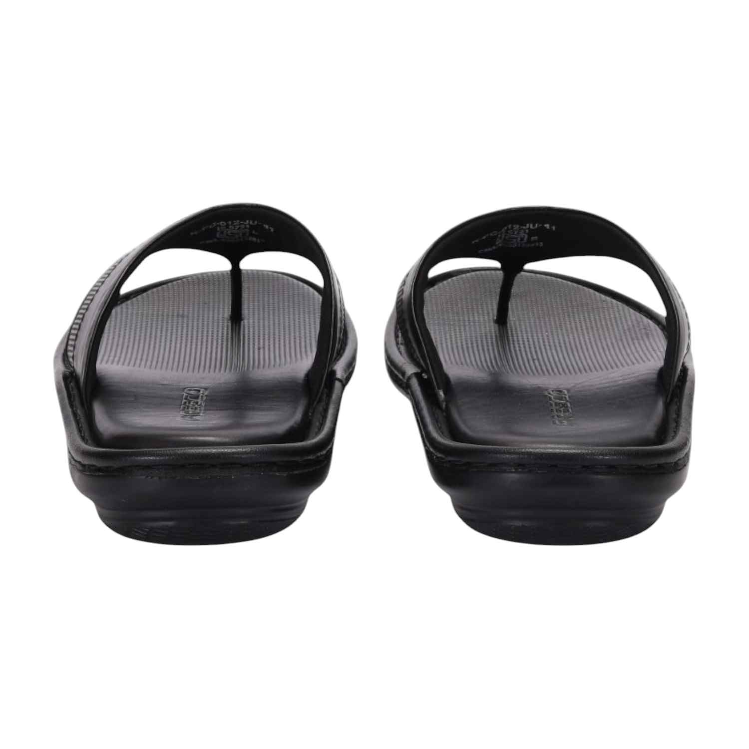 Men Black Comfort Thongs