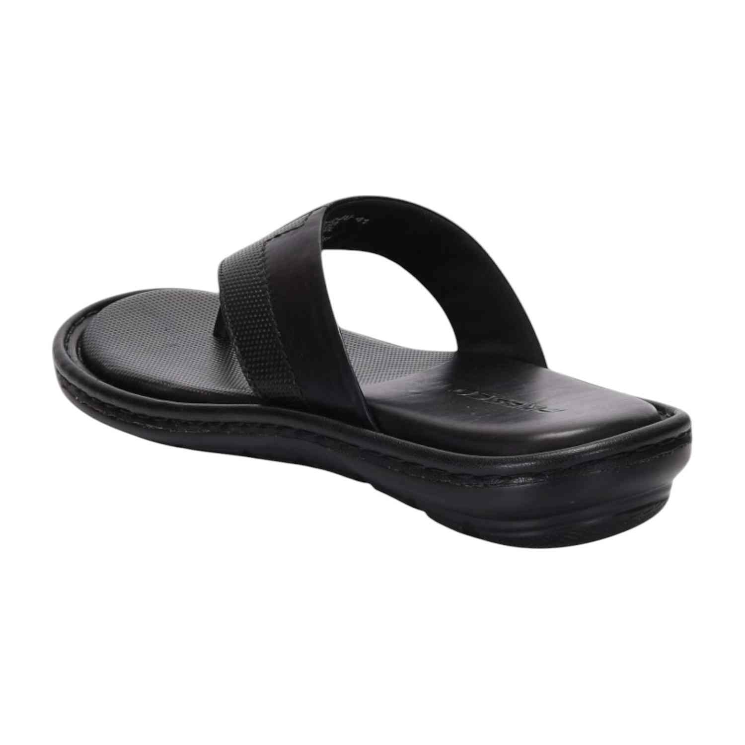 Men Black Comfort Thongs