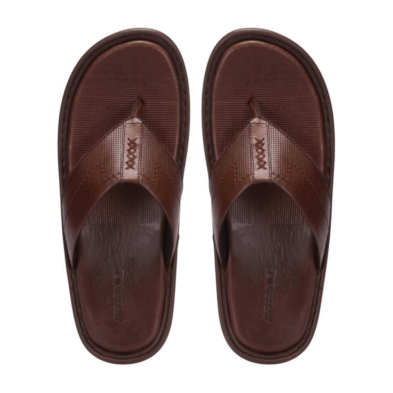 Men Brown Comfort Thongs