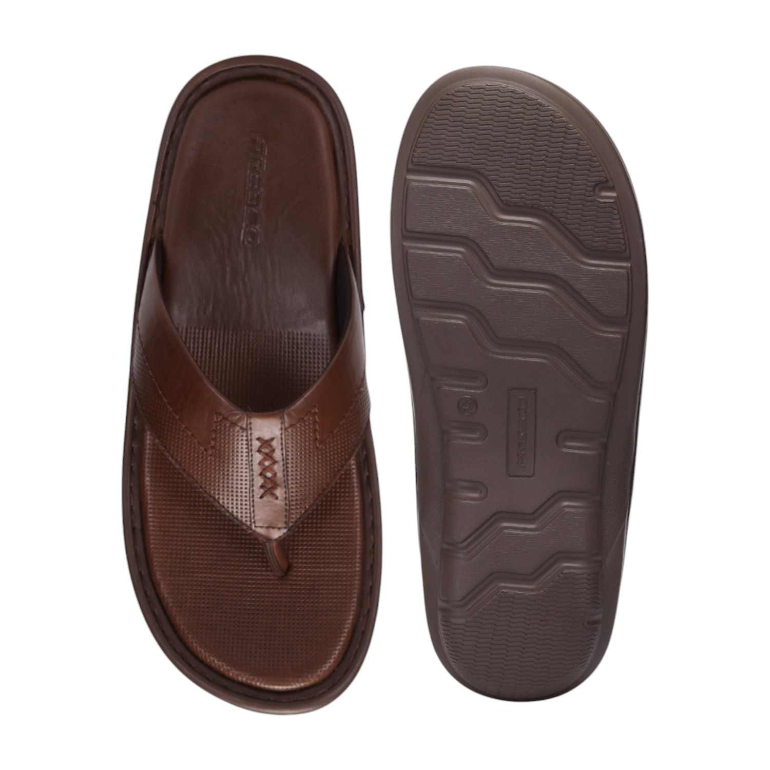 Men Brown Comfort Thongs