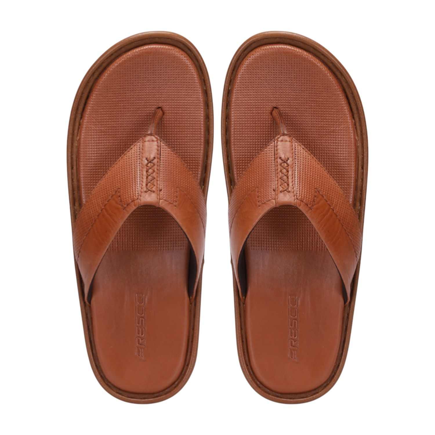 Men Tan Comfort Thongs