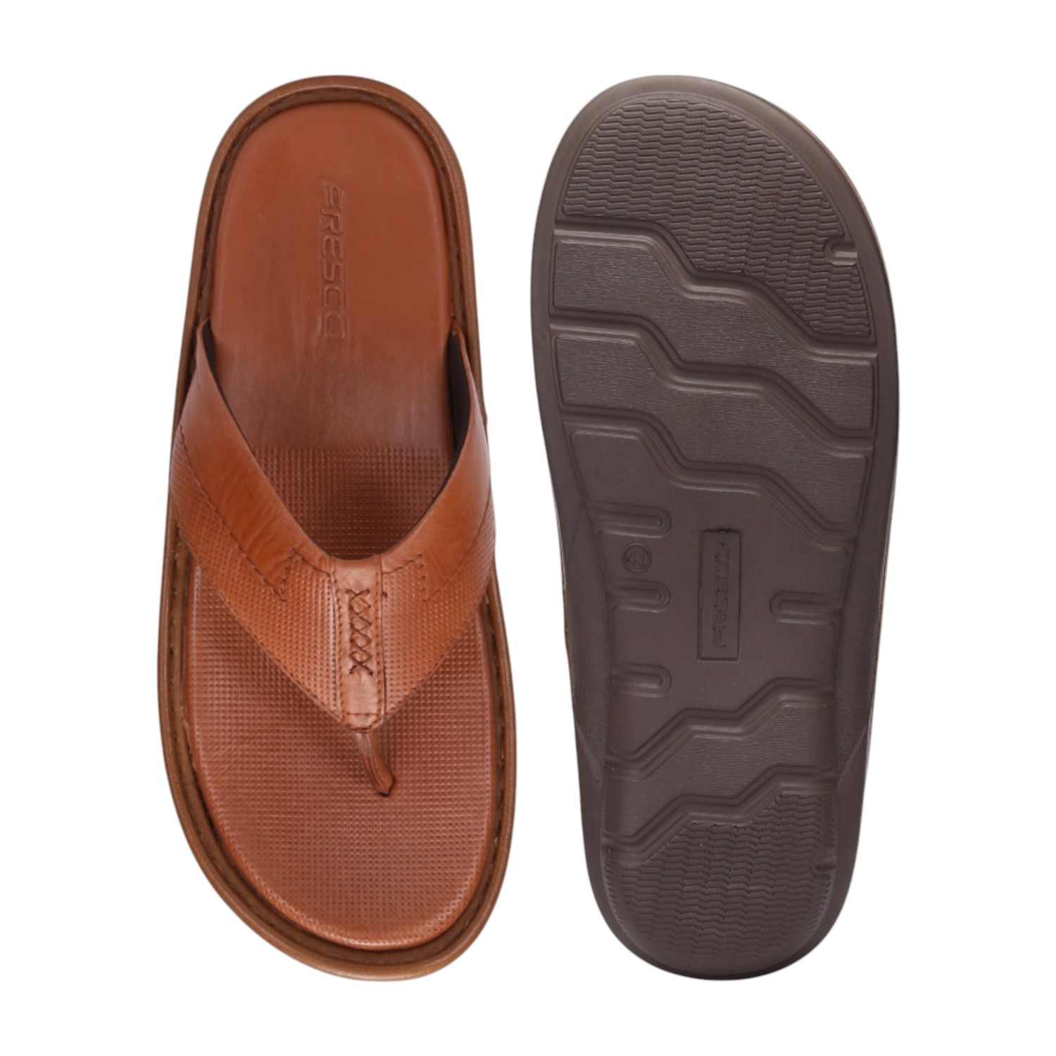 Men Tan Comfort Thongs