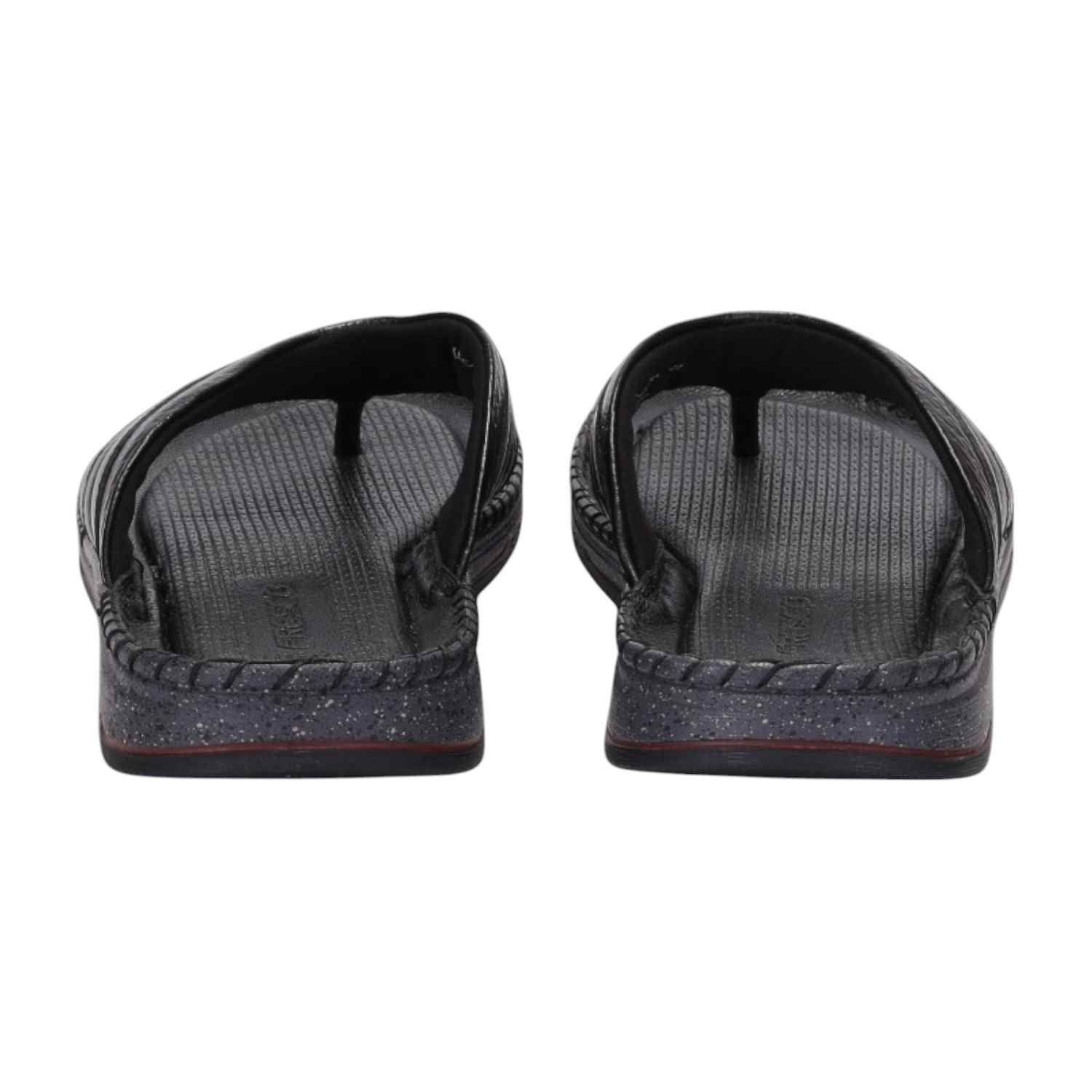 Men Black Comfort Thongs