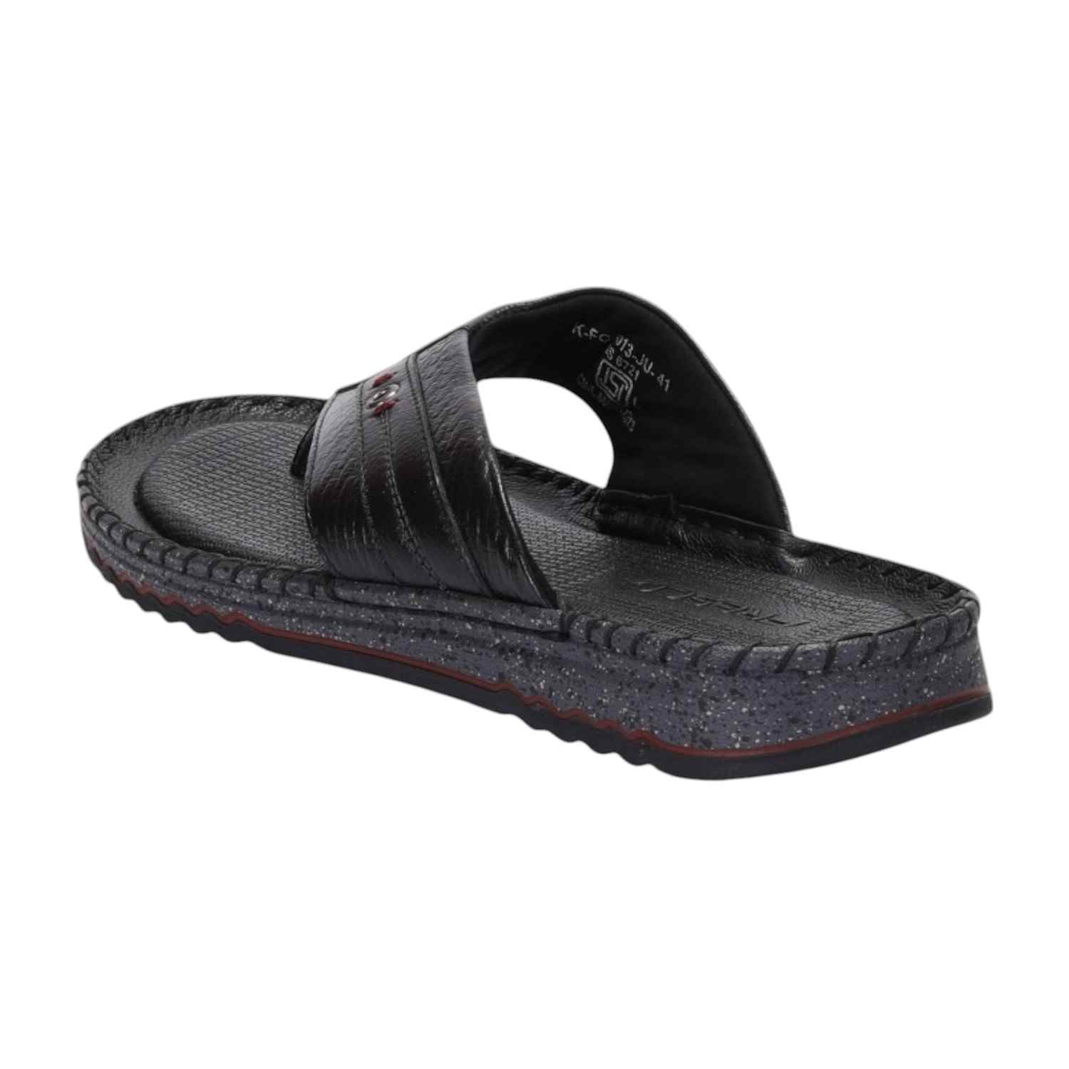 Men Black Comfort Thongs