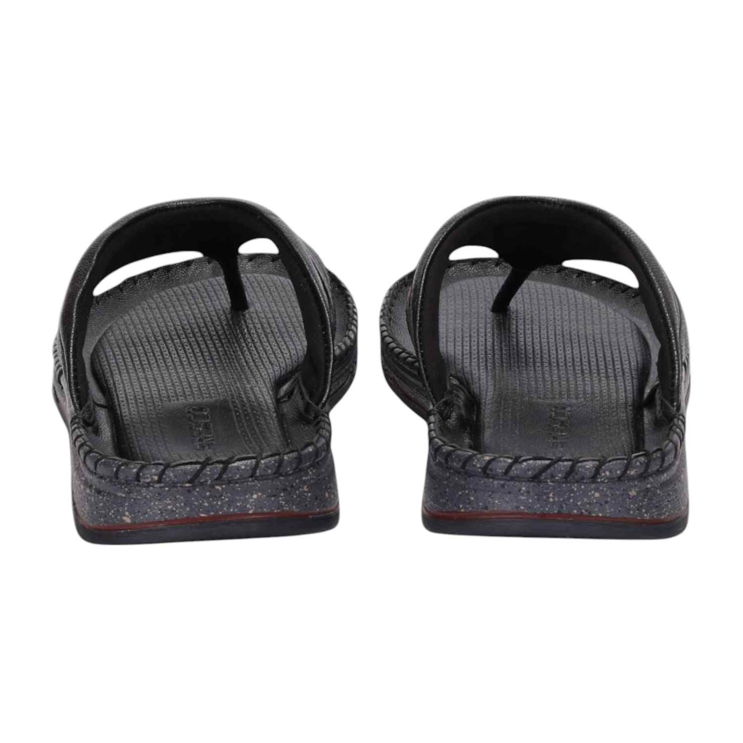 Men Black Comfort Thongs