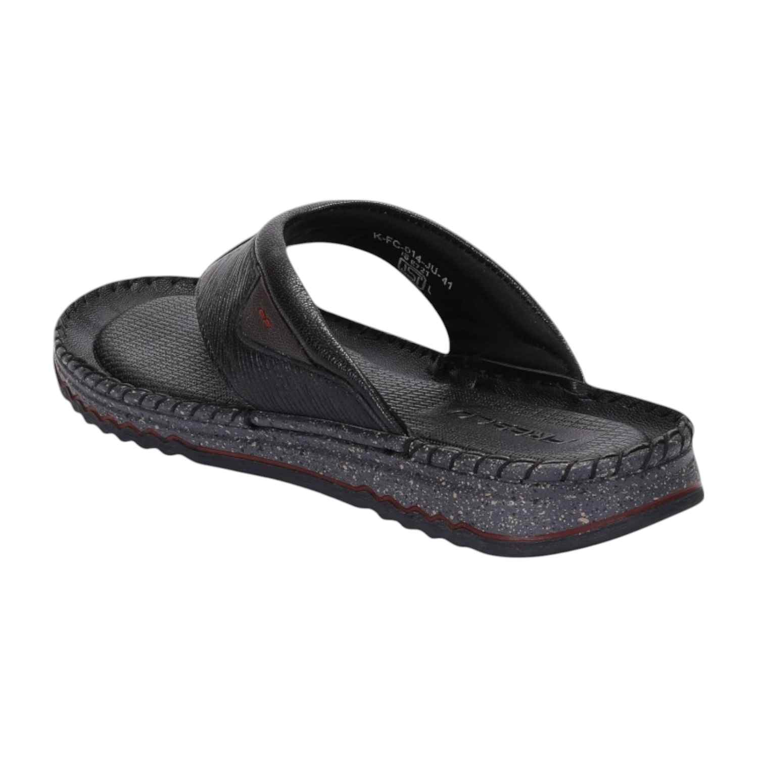 Men Black Comfort Thongs