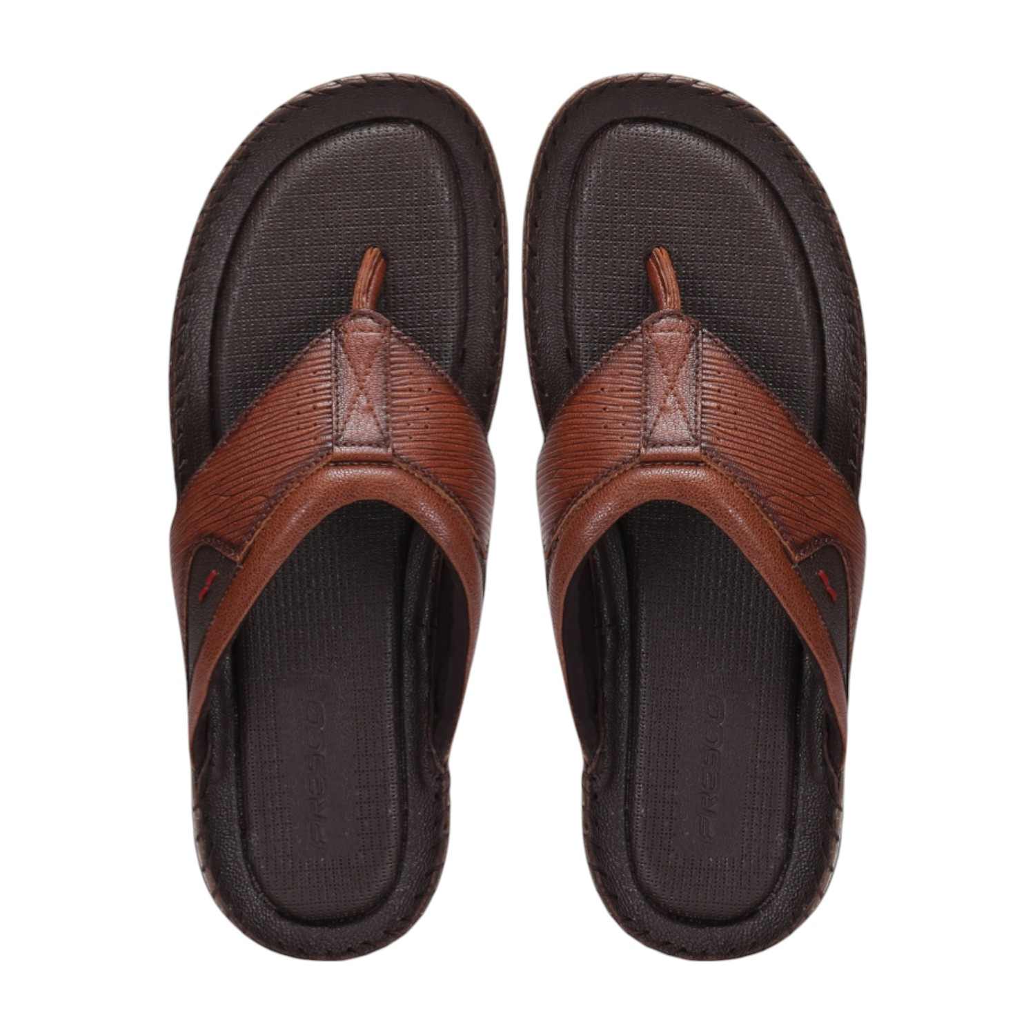 Men Tan Comfort Thongs
