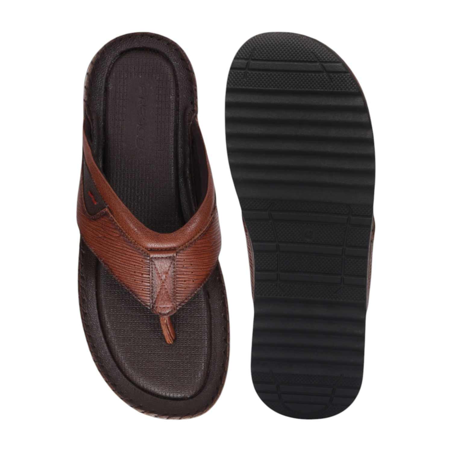 Men Tan Comfort Thongs