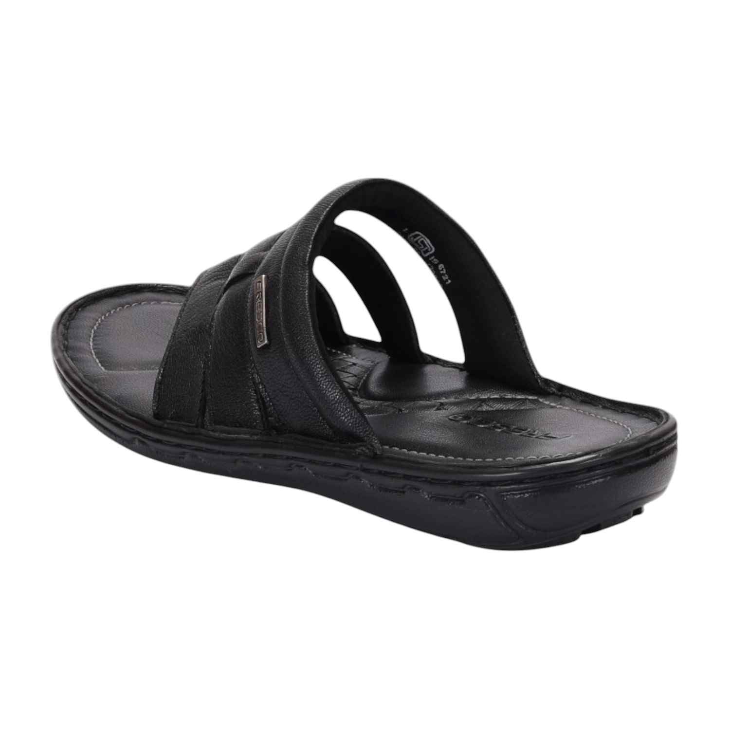 Men Black Comfort Chappal