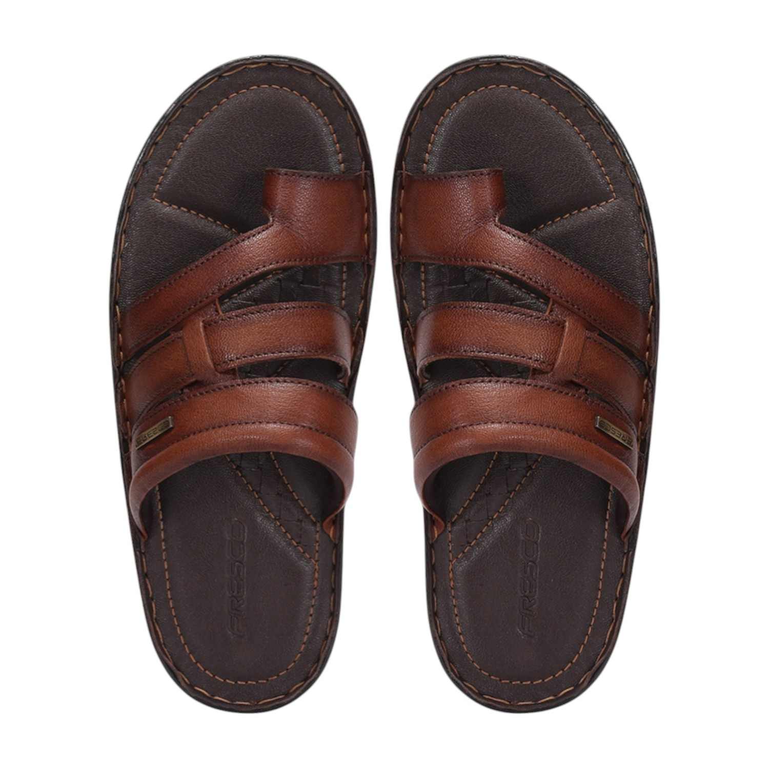 Men Tan Comfort Chappal