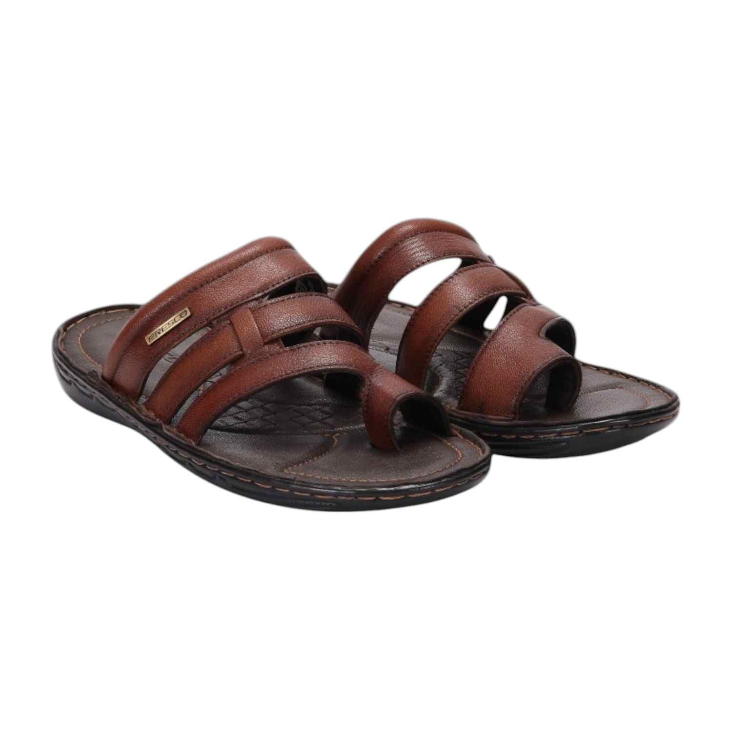 Men Tan Comfort Chappal