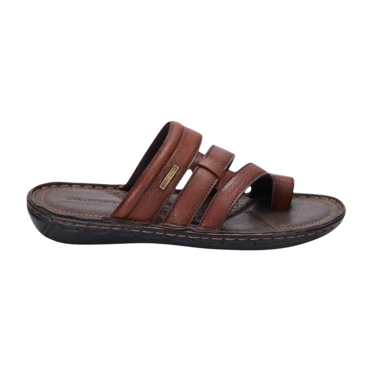 Men Tan Comfort Chappal