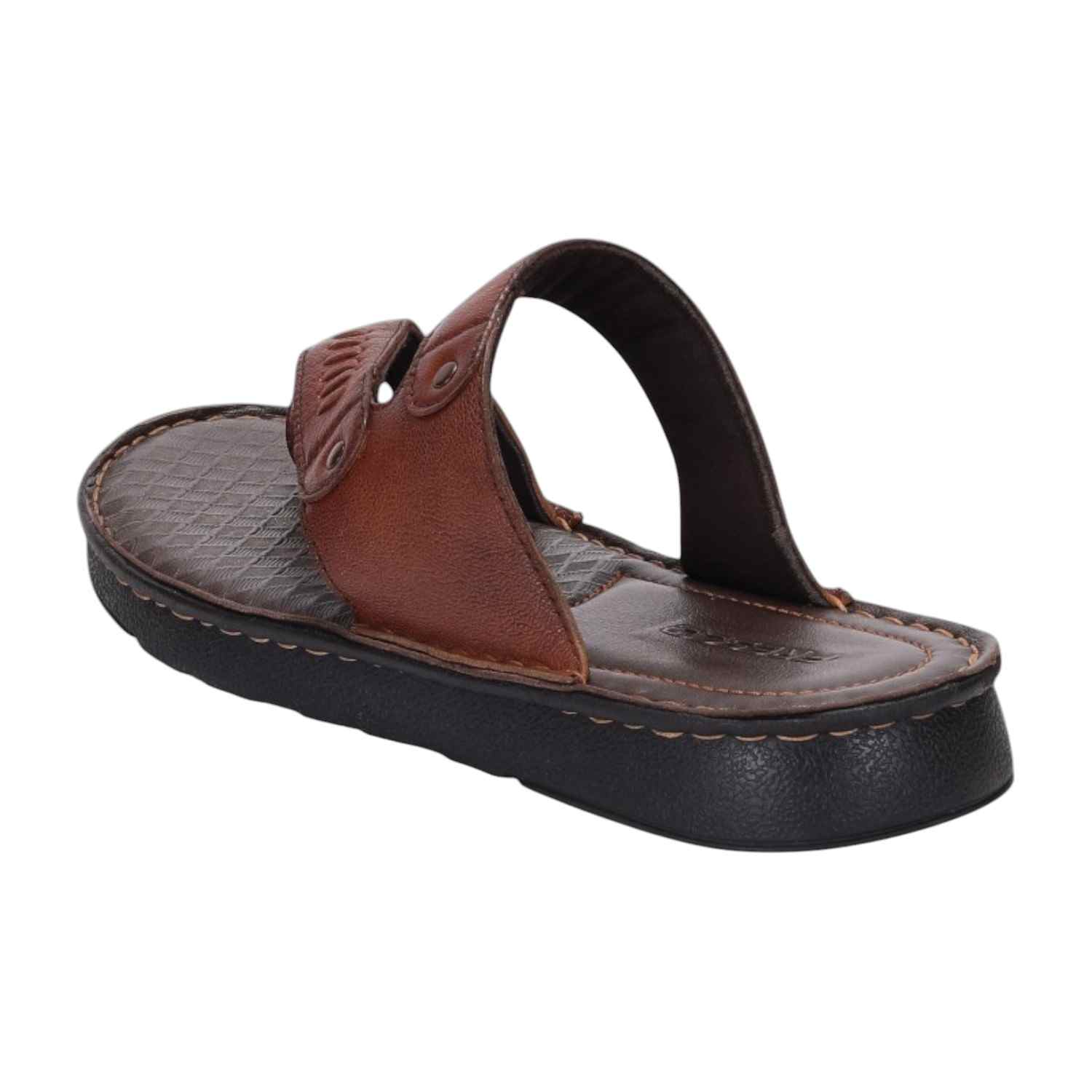 Men Tan Comfort Chappal