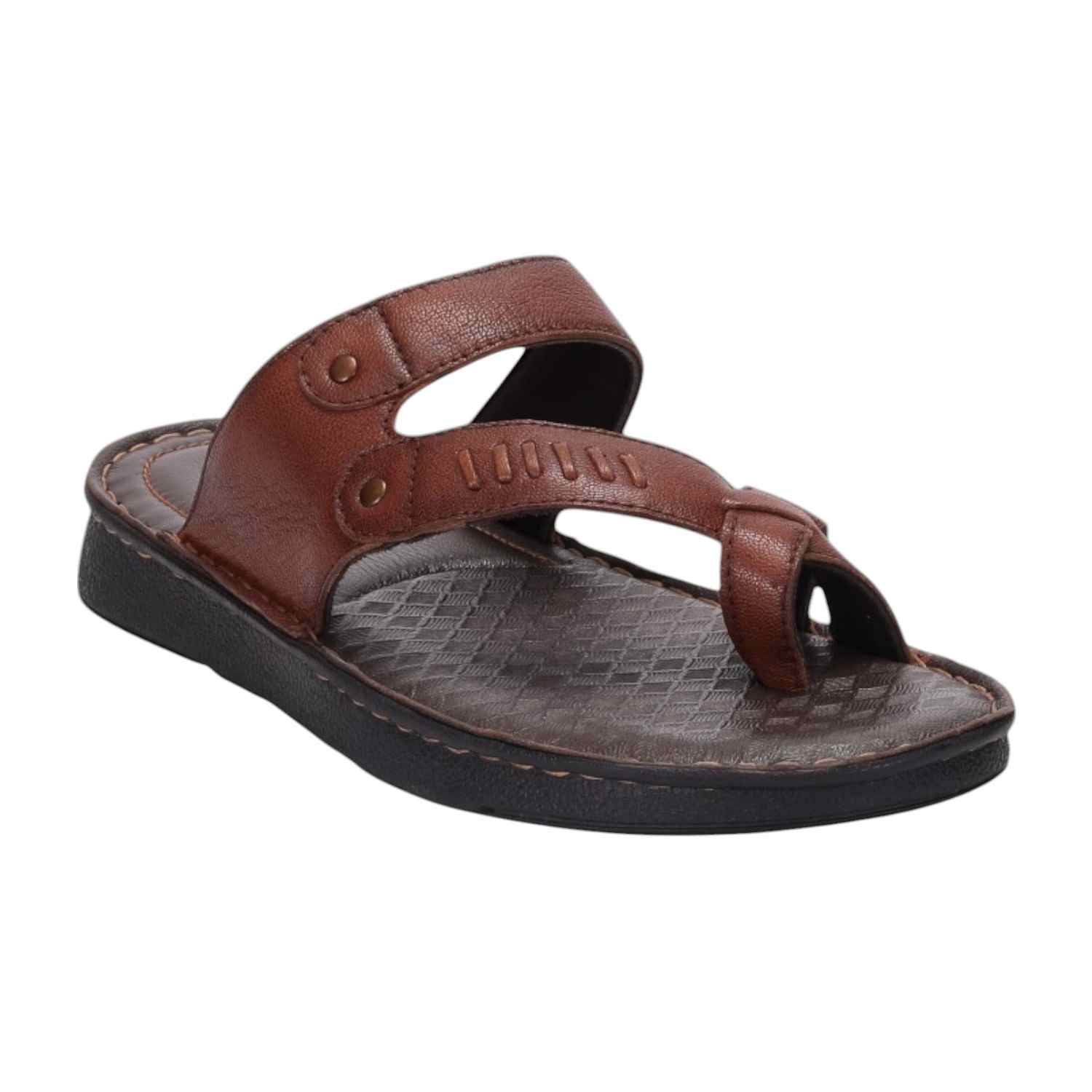 Men Tan Comfort Chappal