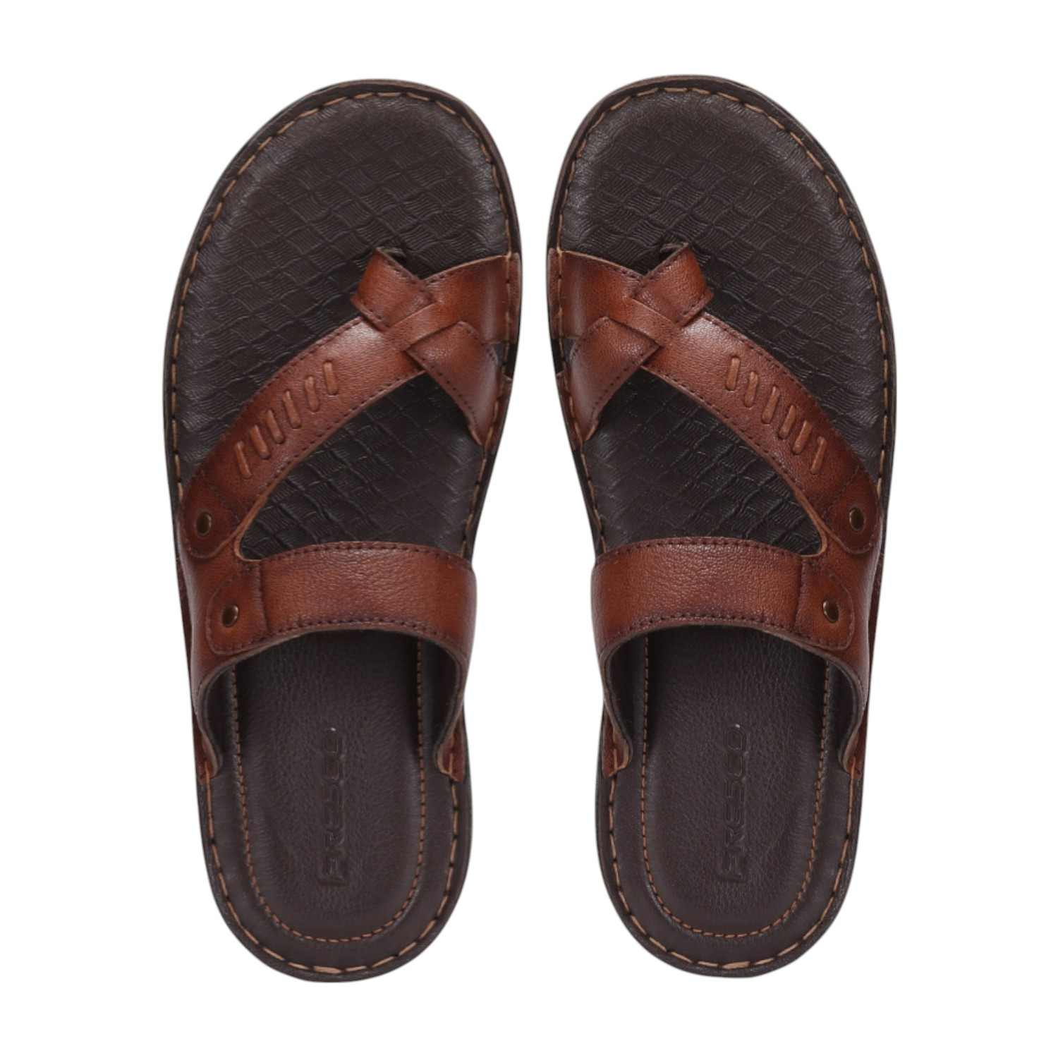 Men Tan Comfort Chappal