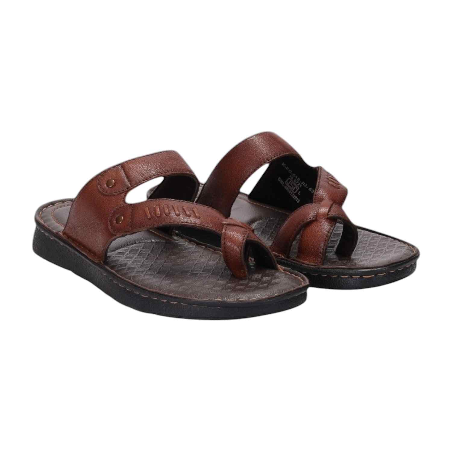 Men Tan Comfort Chappal