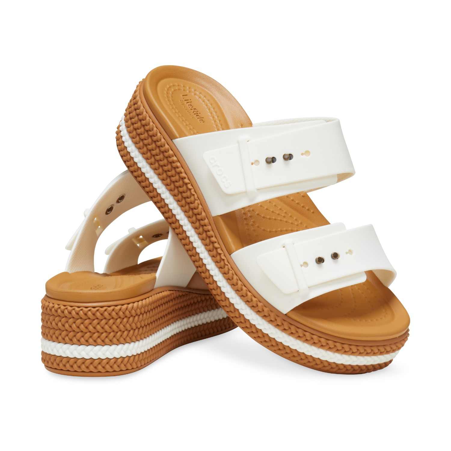 Brooklyn Woven Buckle Chalk Women Sandal