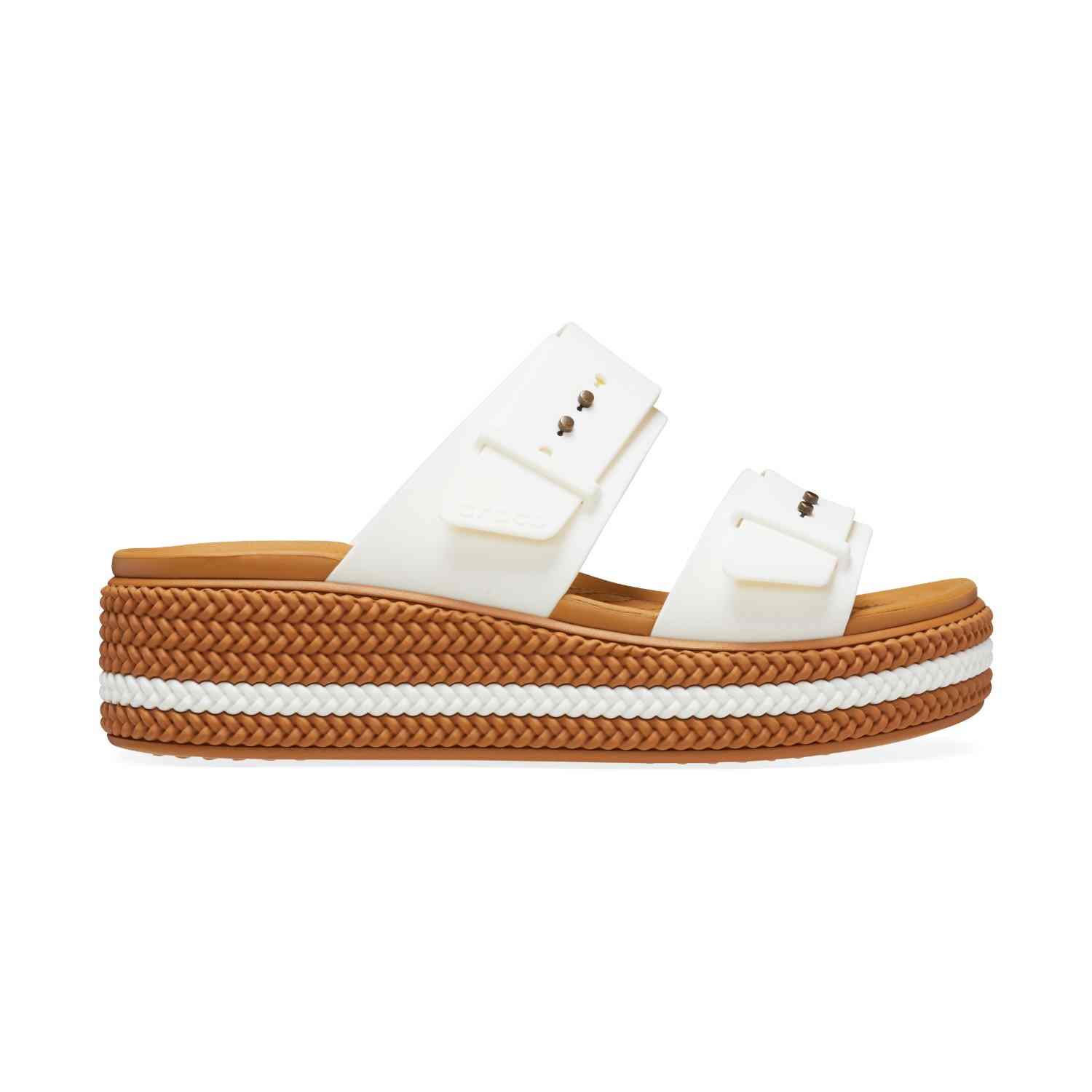 Brooklyn Woven Buckle Chalk Women Sandal