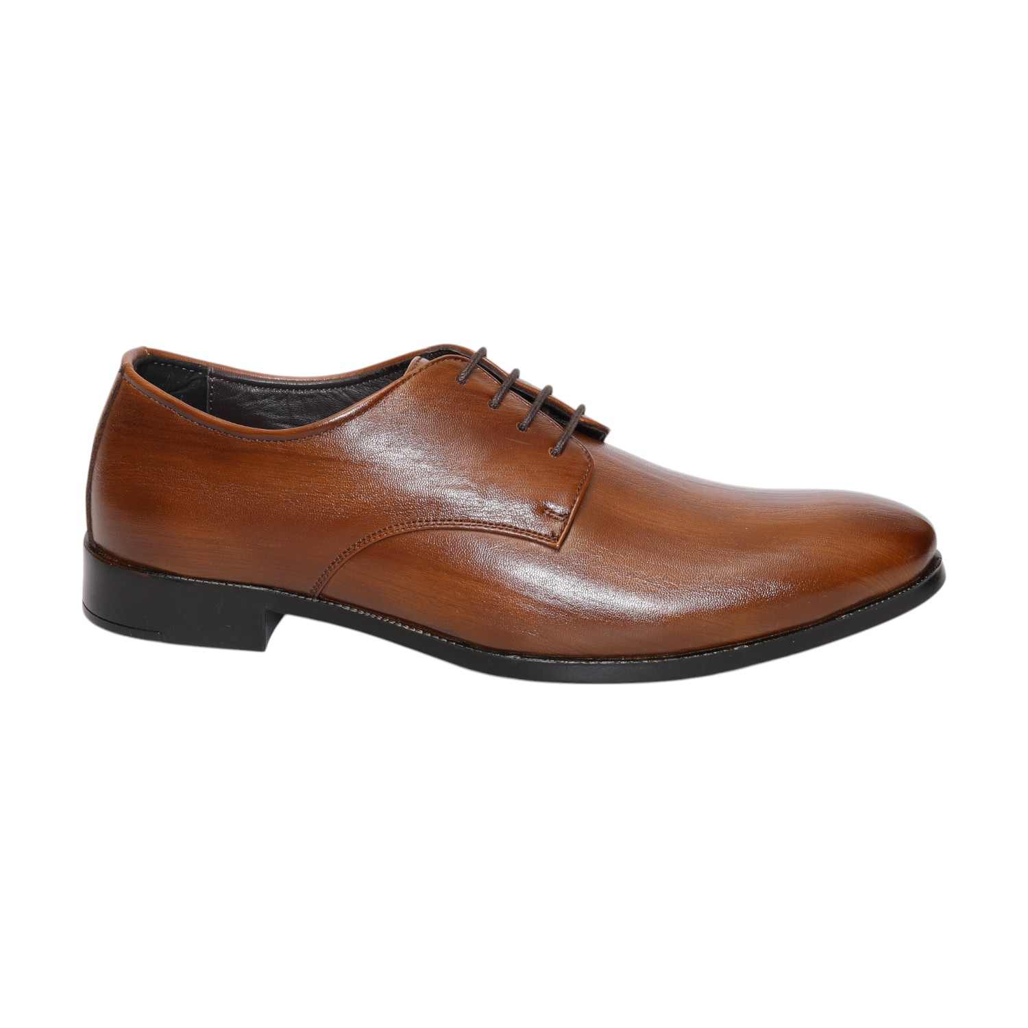 Men Tan Formal Shoes Lace Up