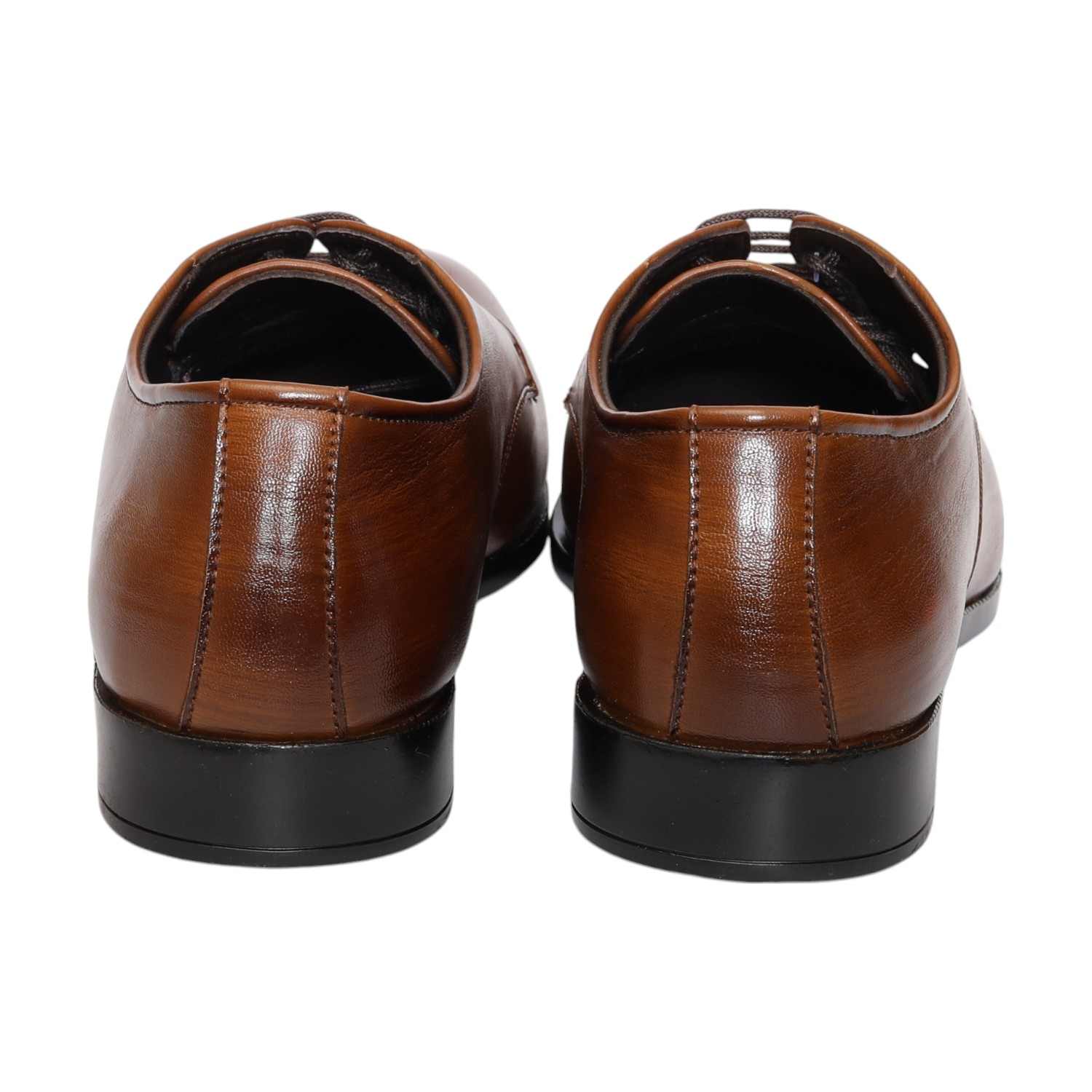 Men Tan Formal Shoes Lace Up