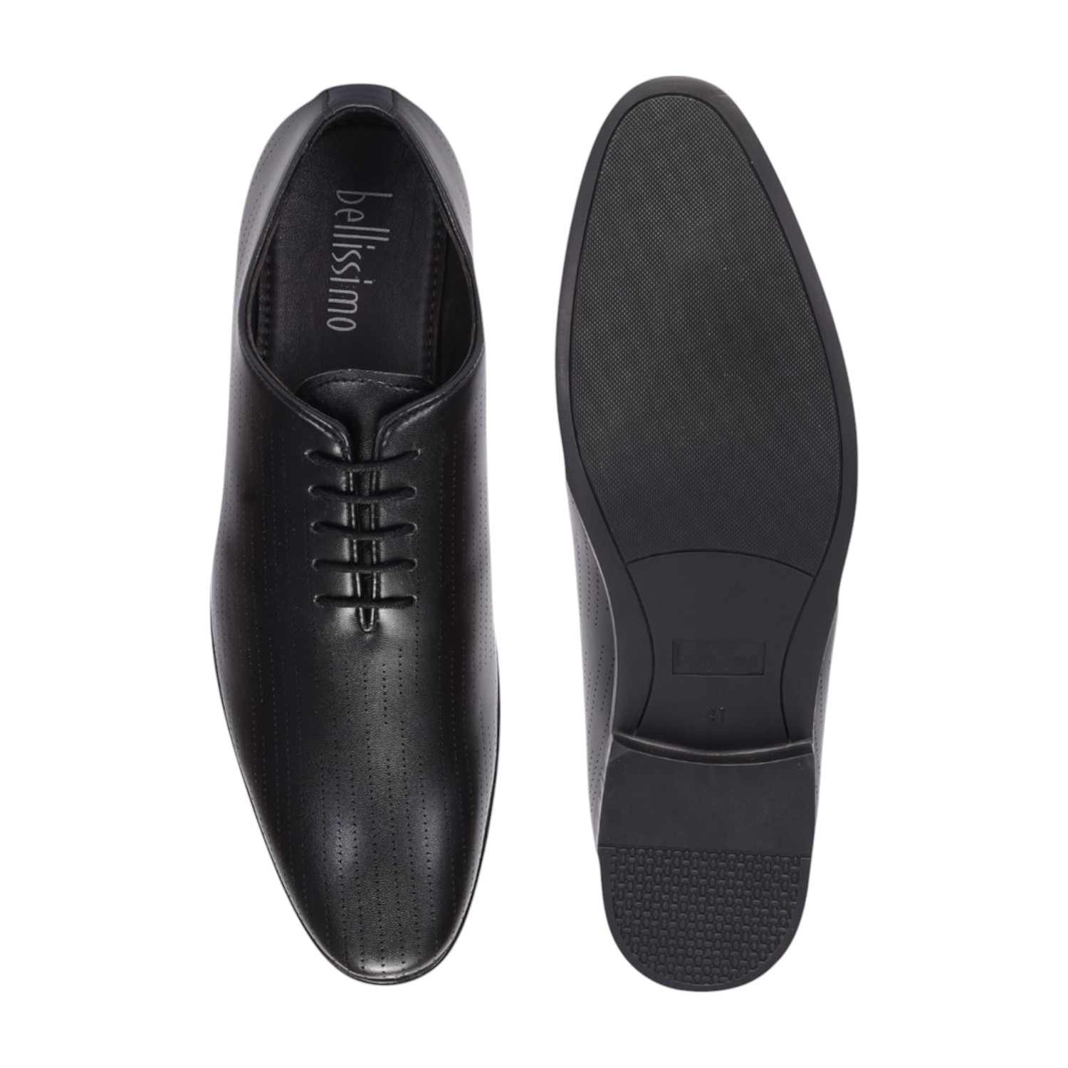 Men Black Formal Shoes Lace Up
