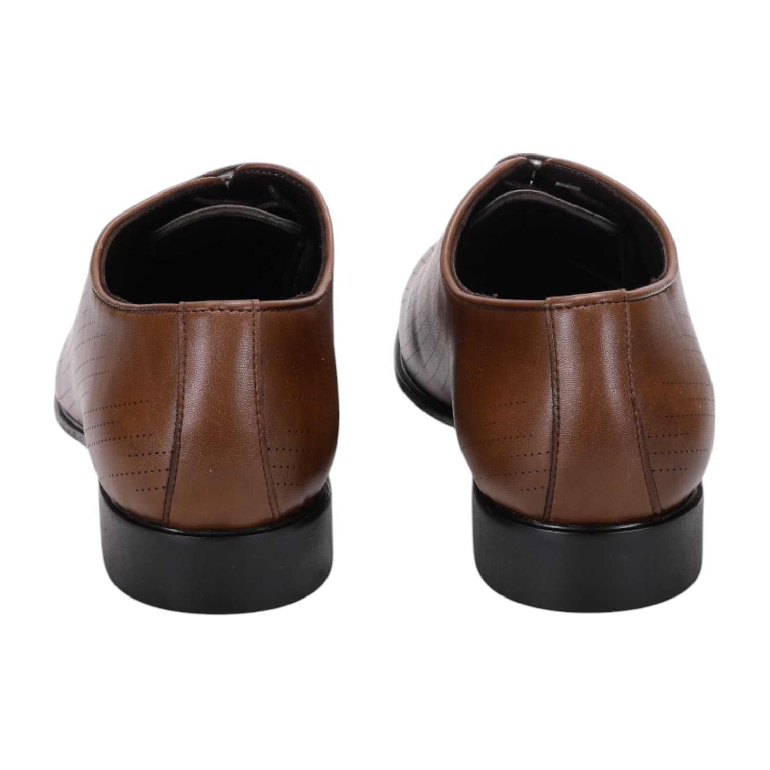 Men Tan Formal Shoes Lace Up