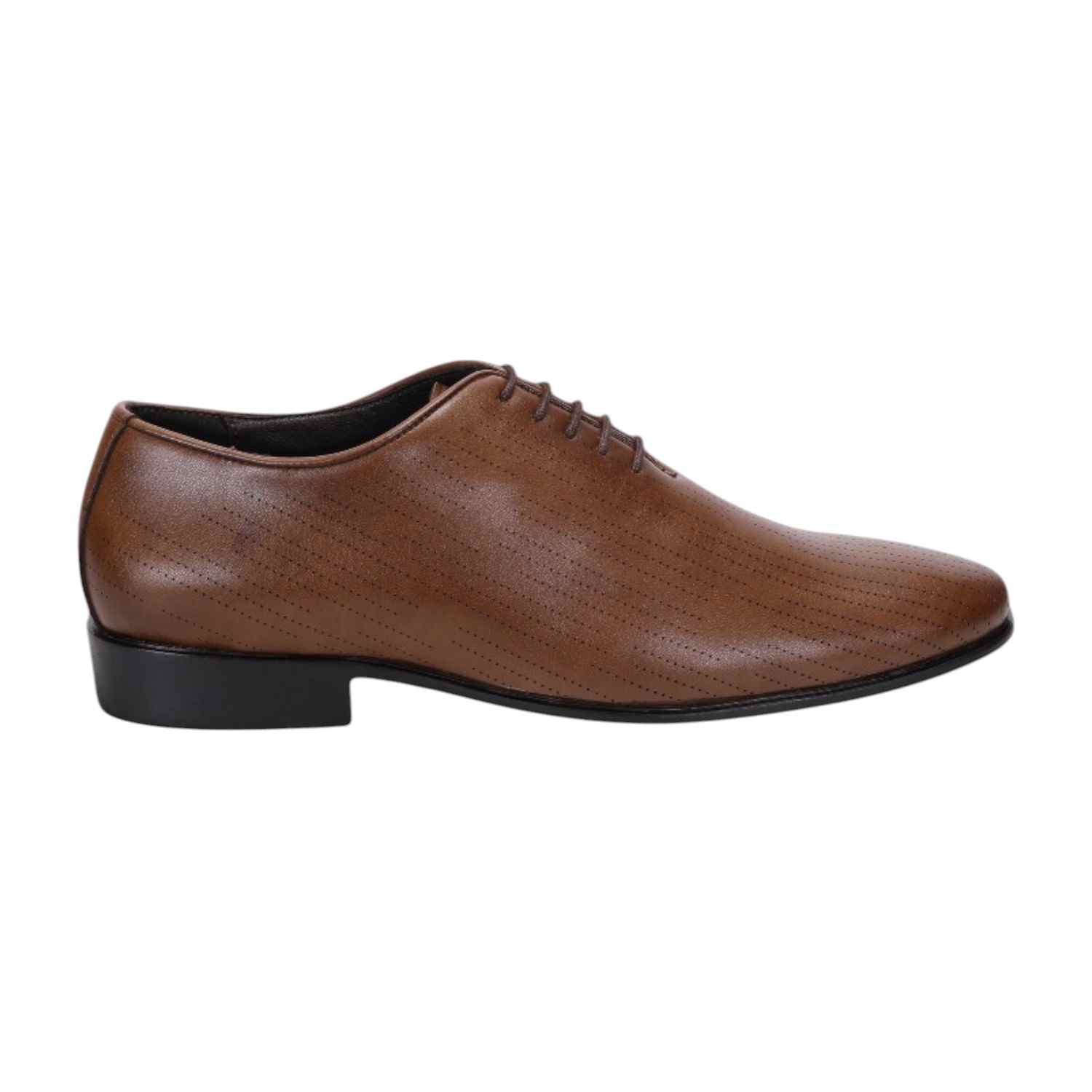 Men Tan Formal Shoes Lace Up