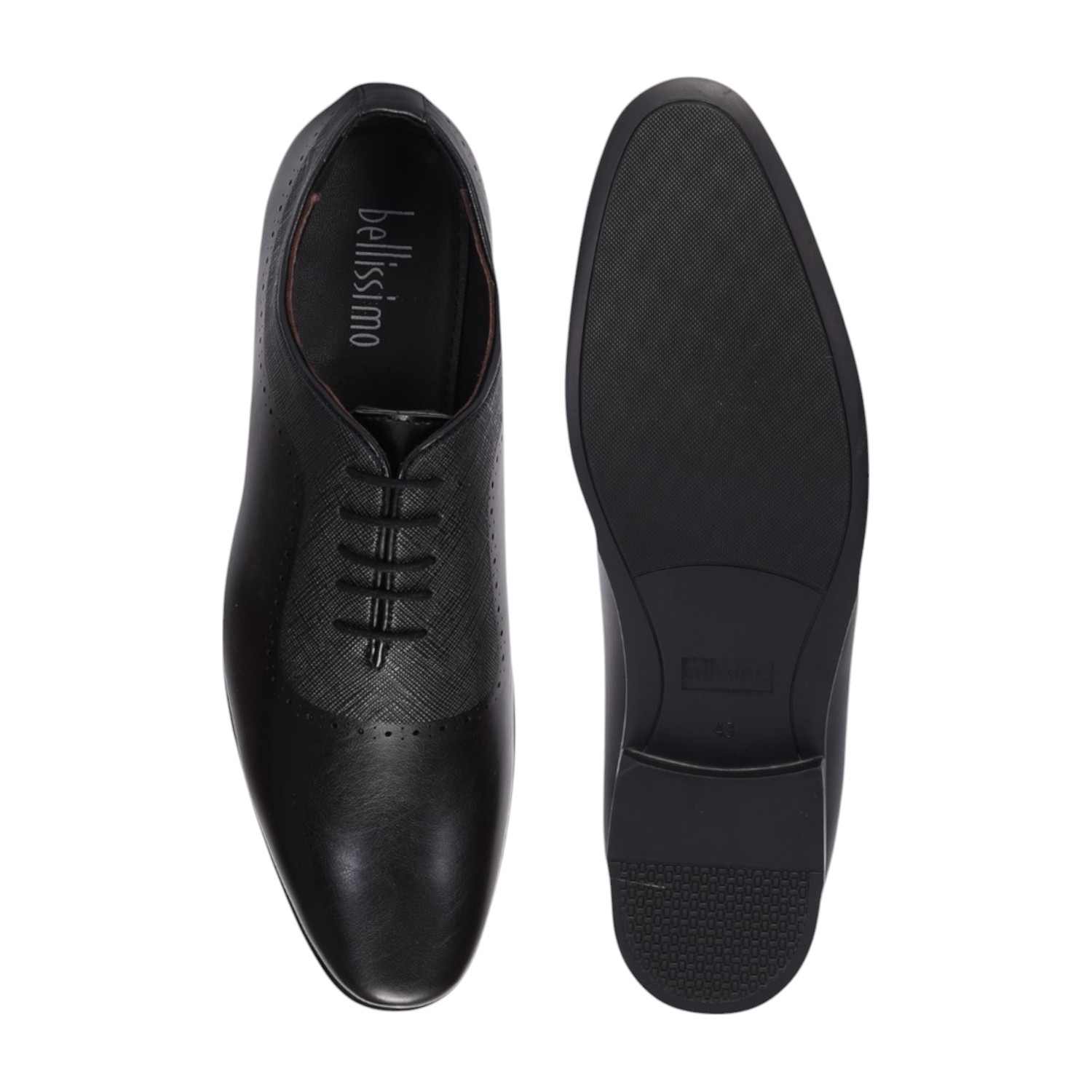 Men Black Formal Shoes Lace Up