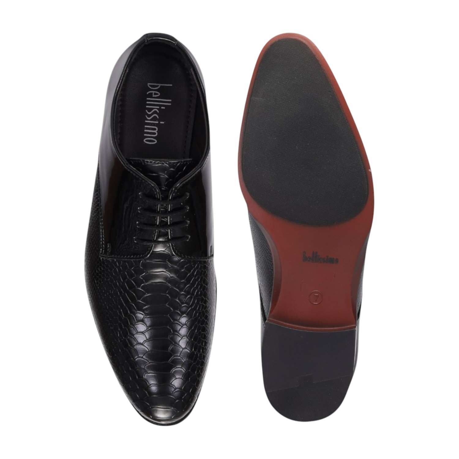 Men Black Formal Shoes Lace Up