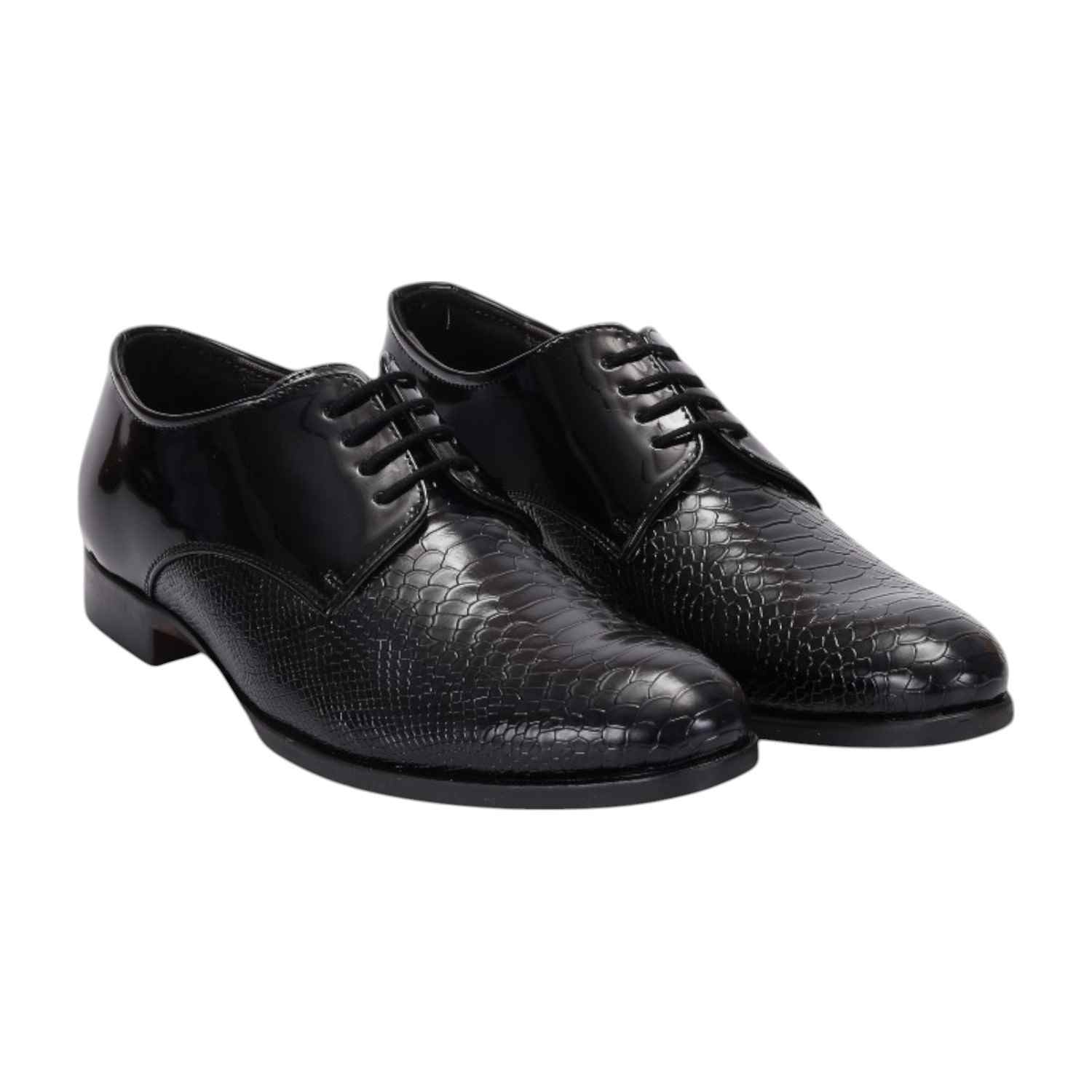 Men Black Formal Shoes Lace Up