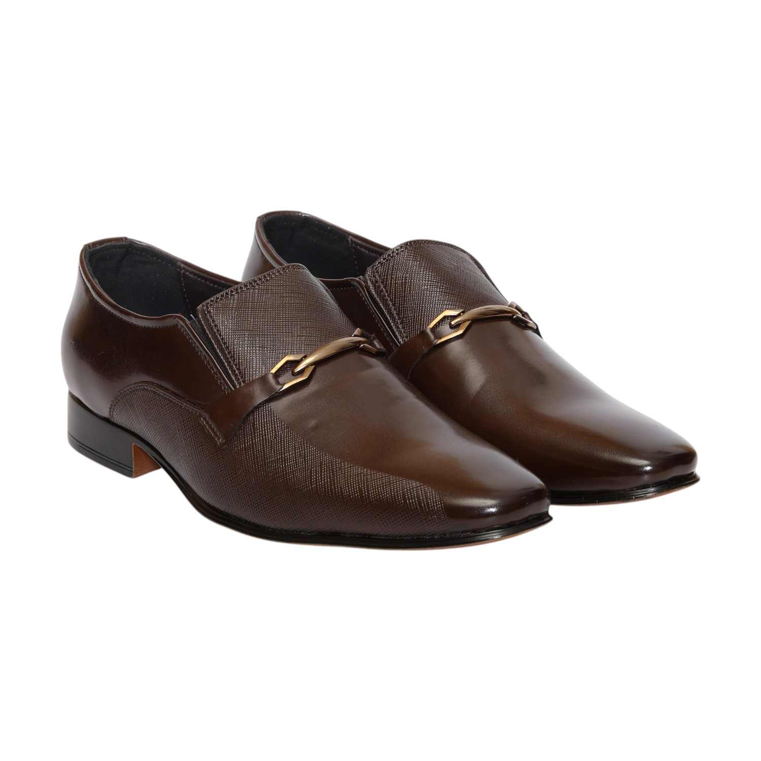 Men Brown Formal Shoes  Slip On