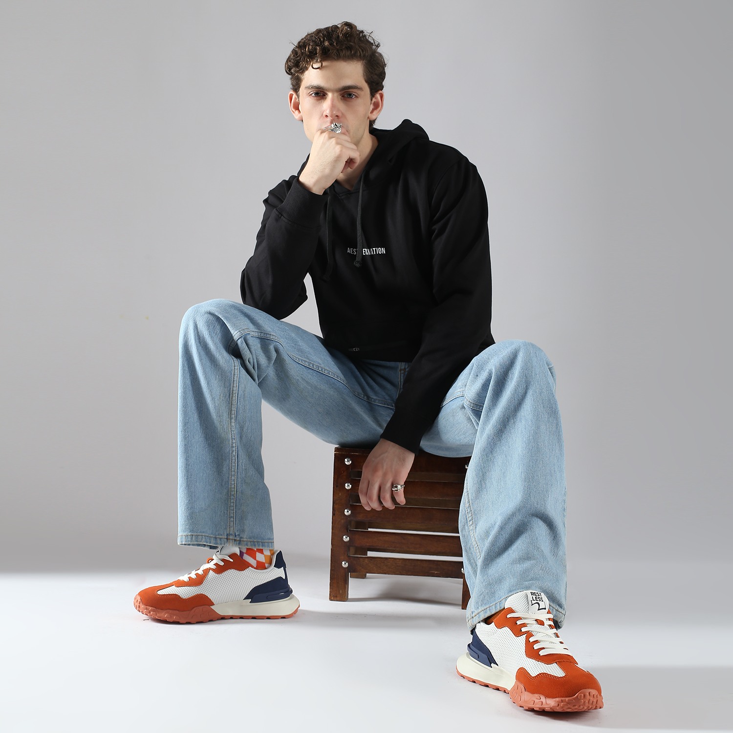 Vinson Men Orange Casual Sneaker