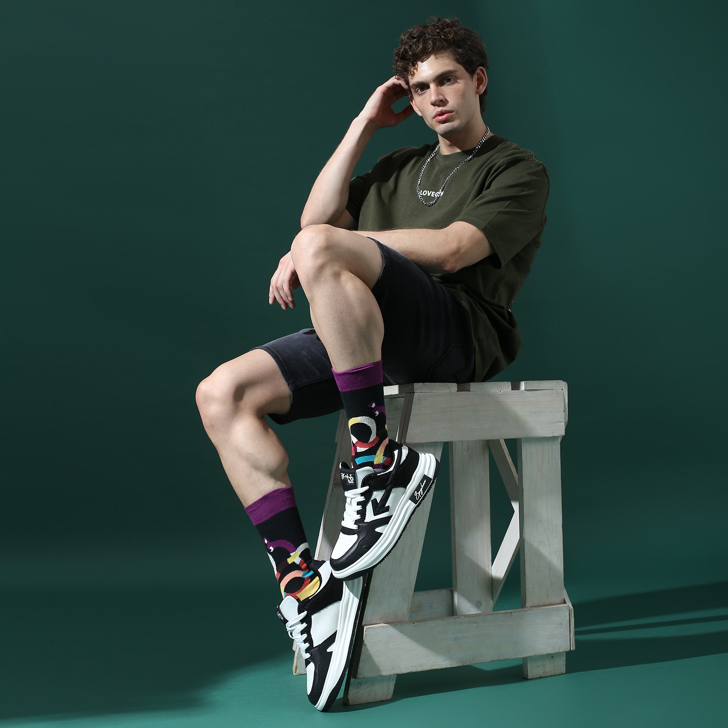 Pavel Men  White Lace Up Sneaker