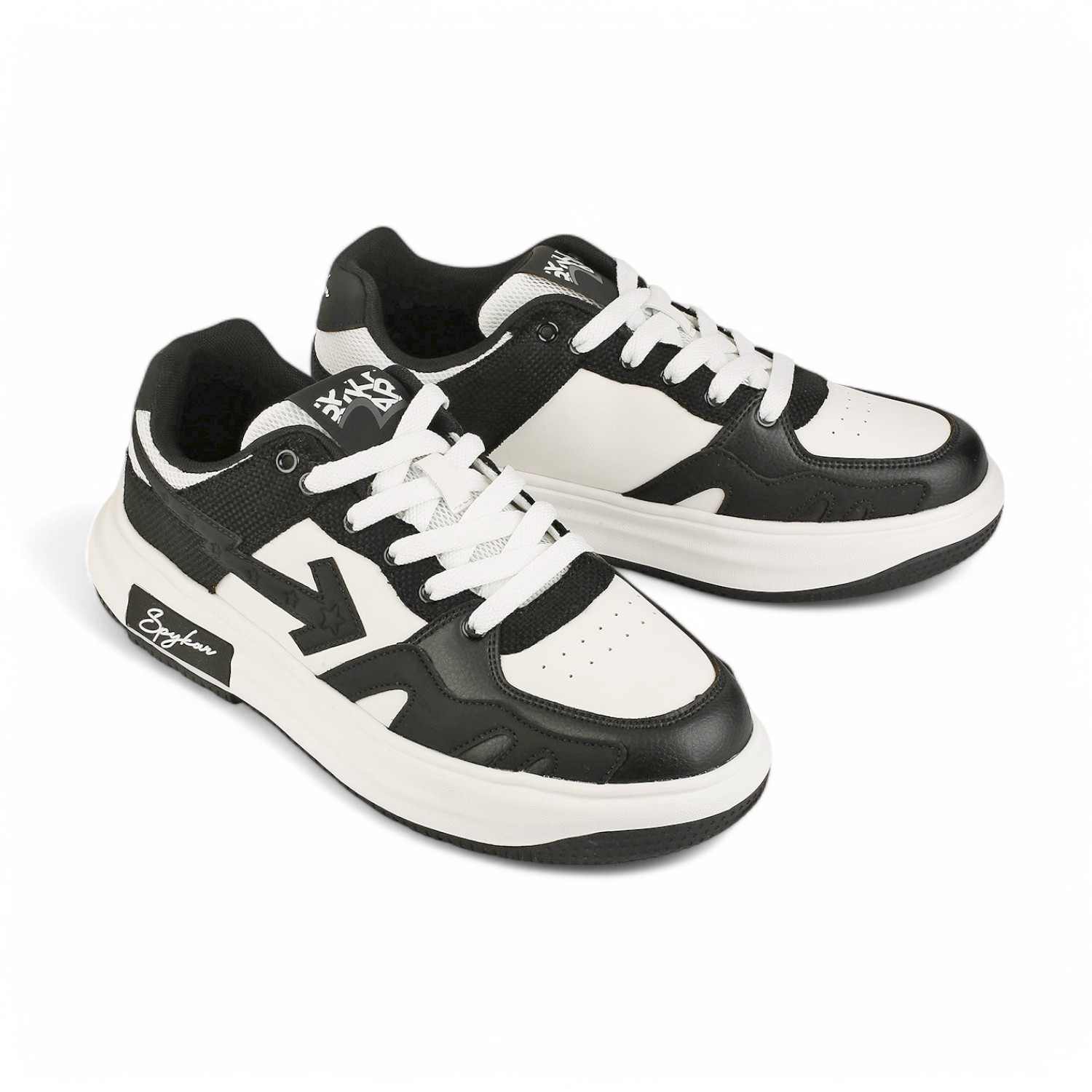 Pavel Men  White Lace Up Sneaker