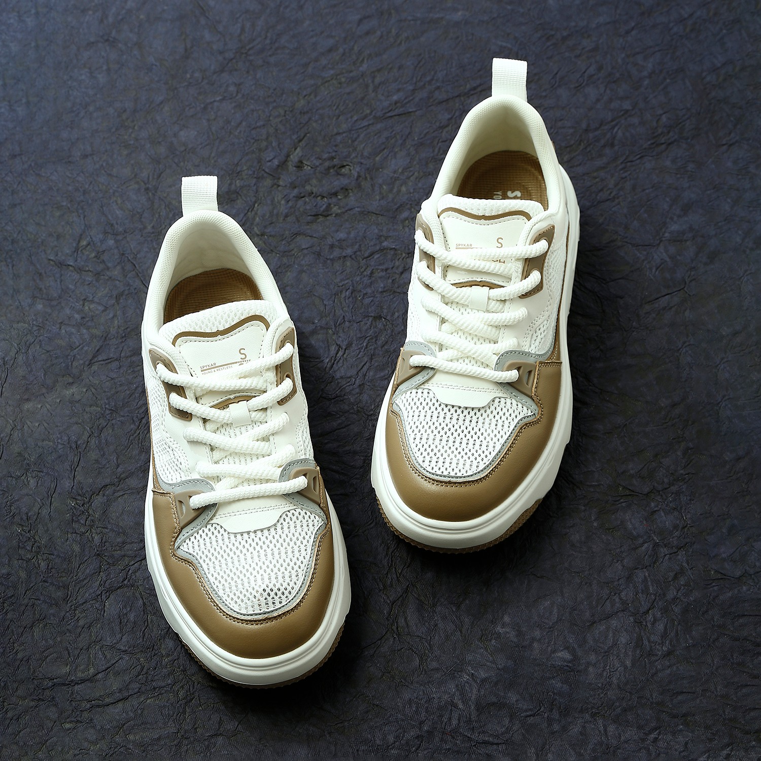 Roy Men  Khaki Lace Up Sneaker