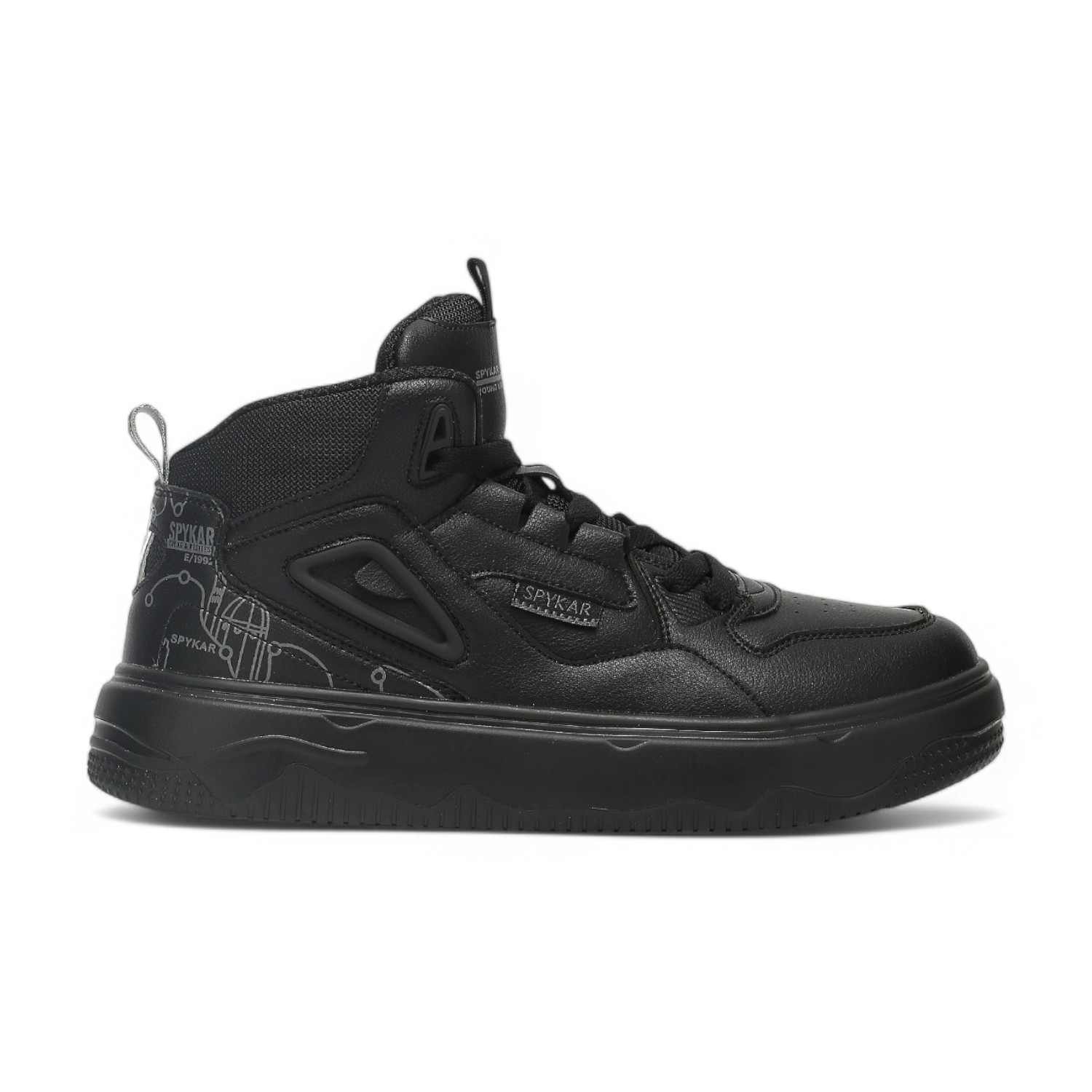 Vasco Men Black High Top Sneaker