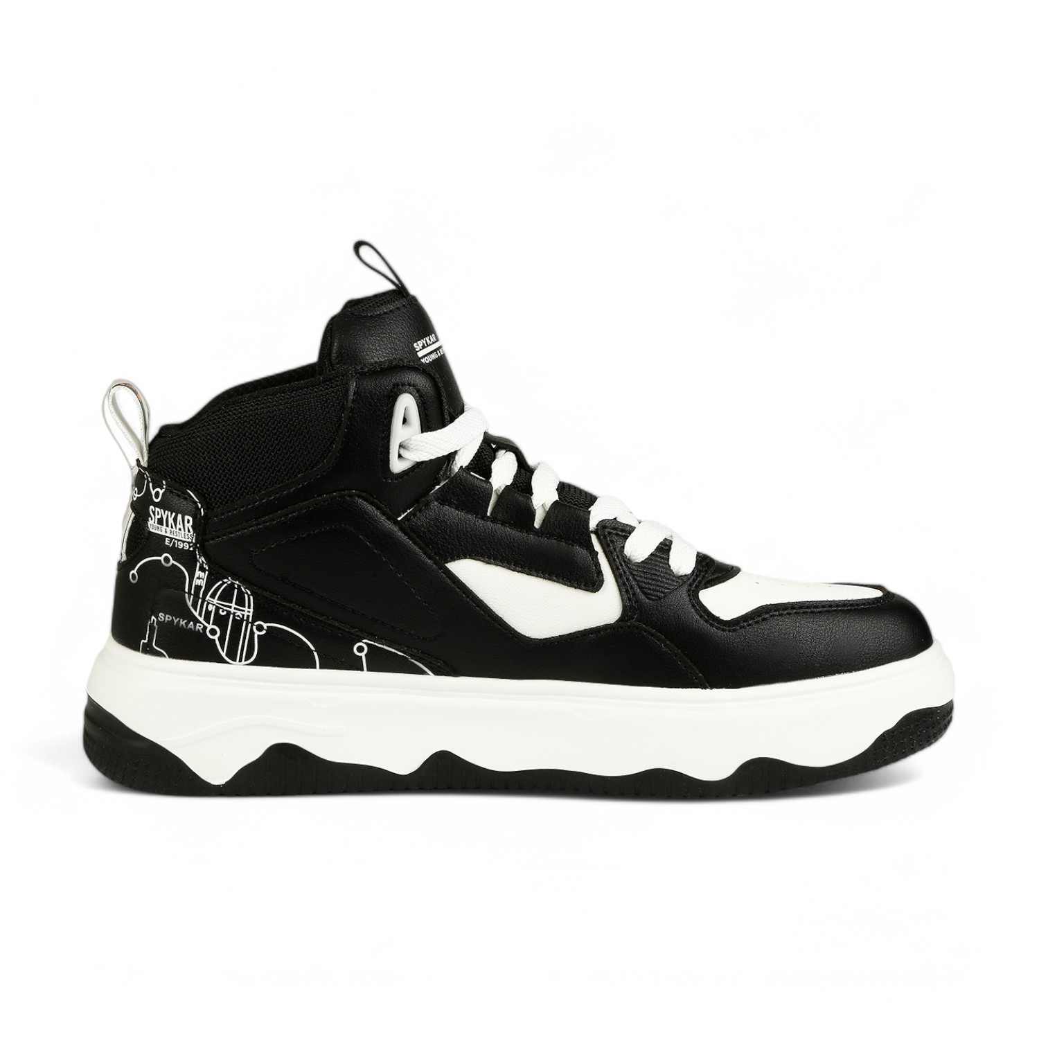 Vasco Men Black High Top Sneaker