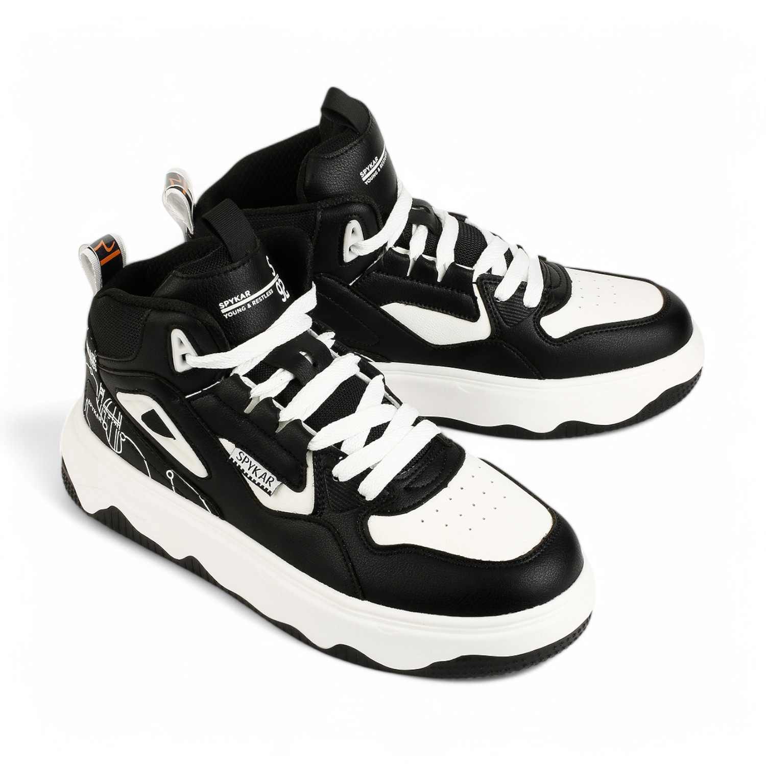 Vasco Men Black High Top Sneaker