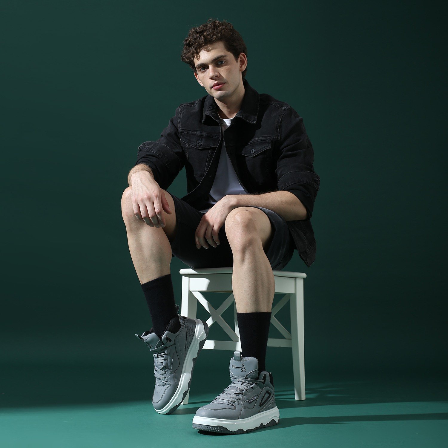 Vasco Men Grey High Top Sneaker