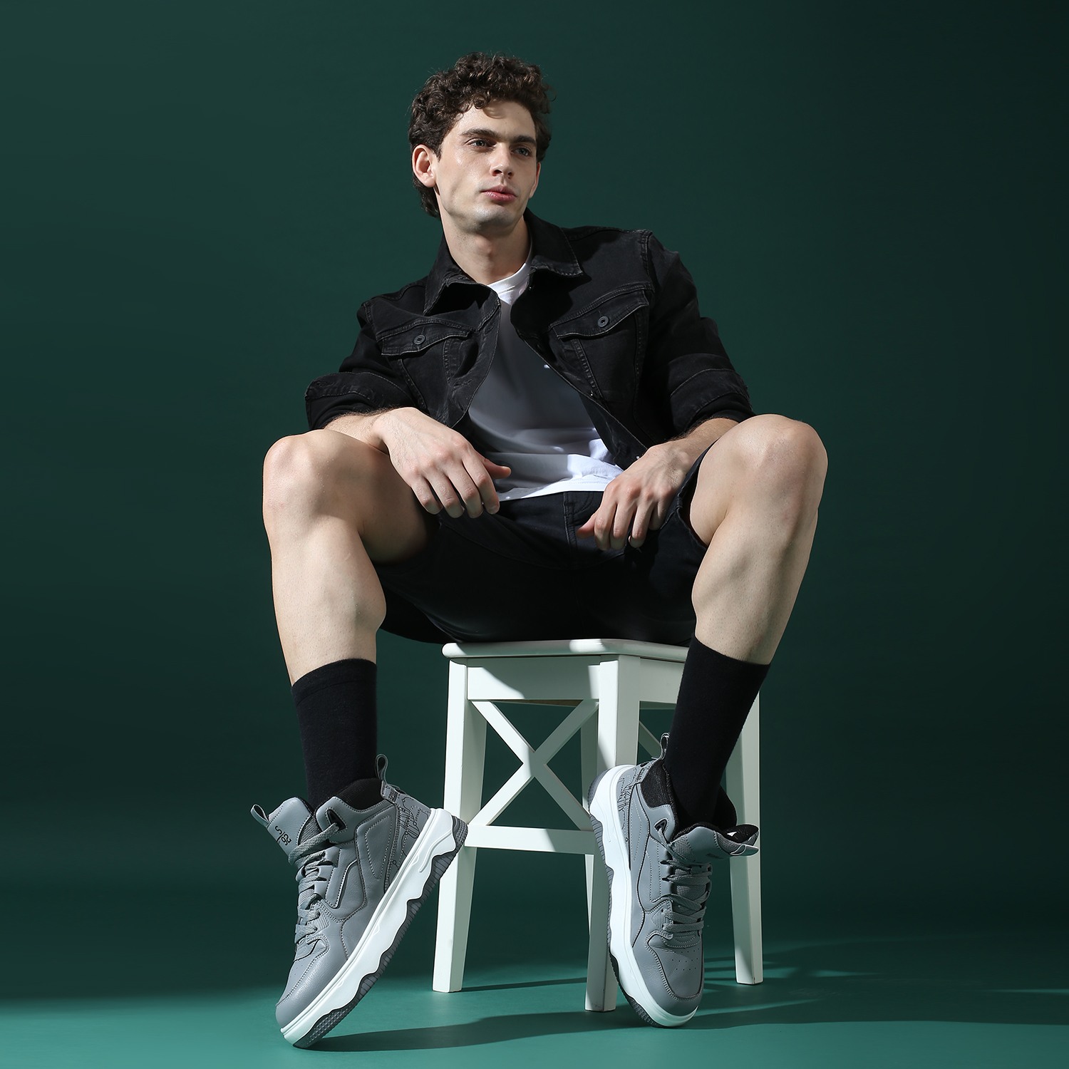 Vasco Men Grey High Top Sneaker