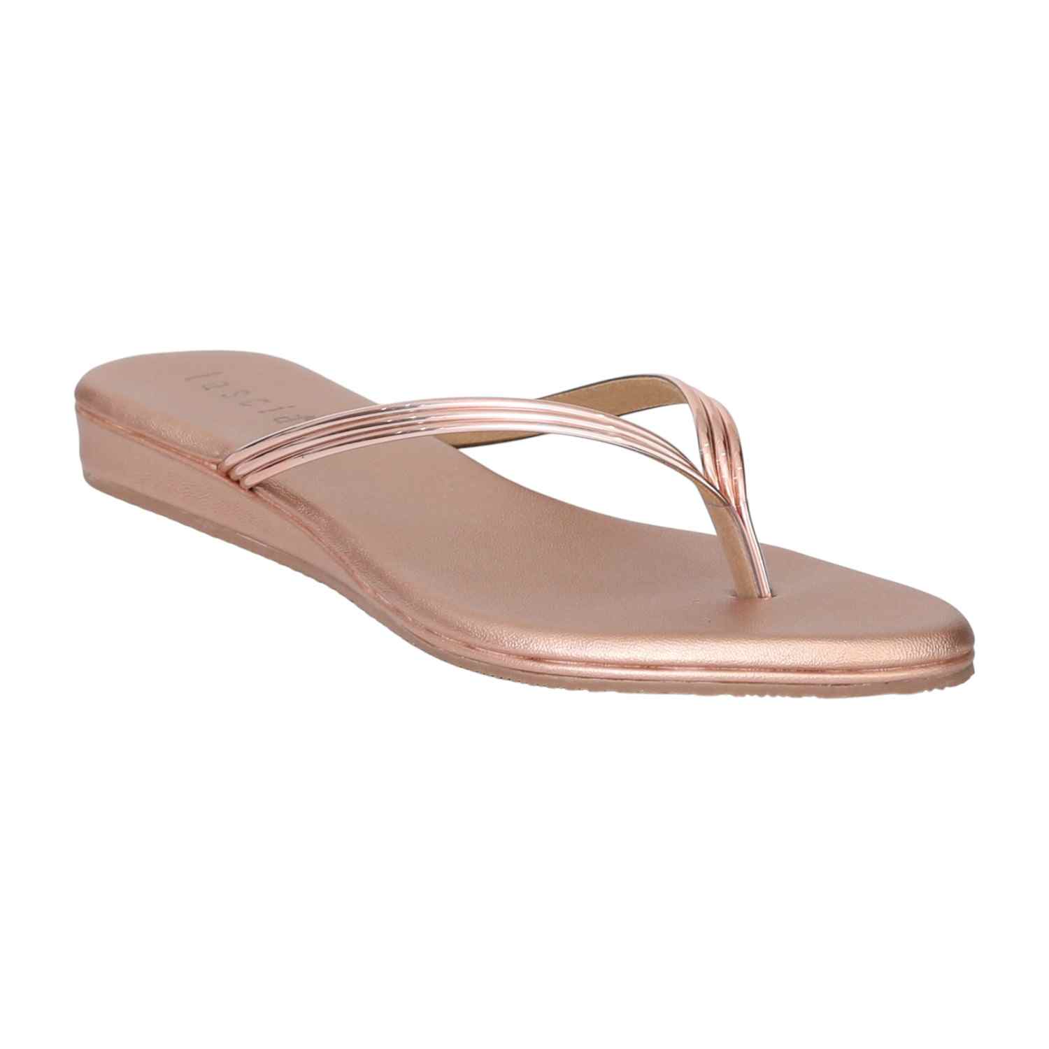Women Rose Gold Sandals