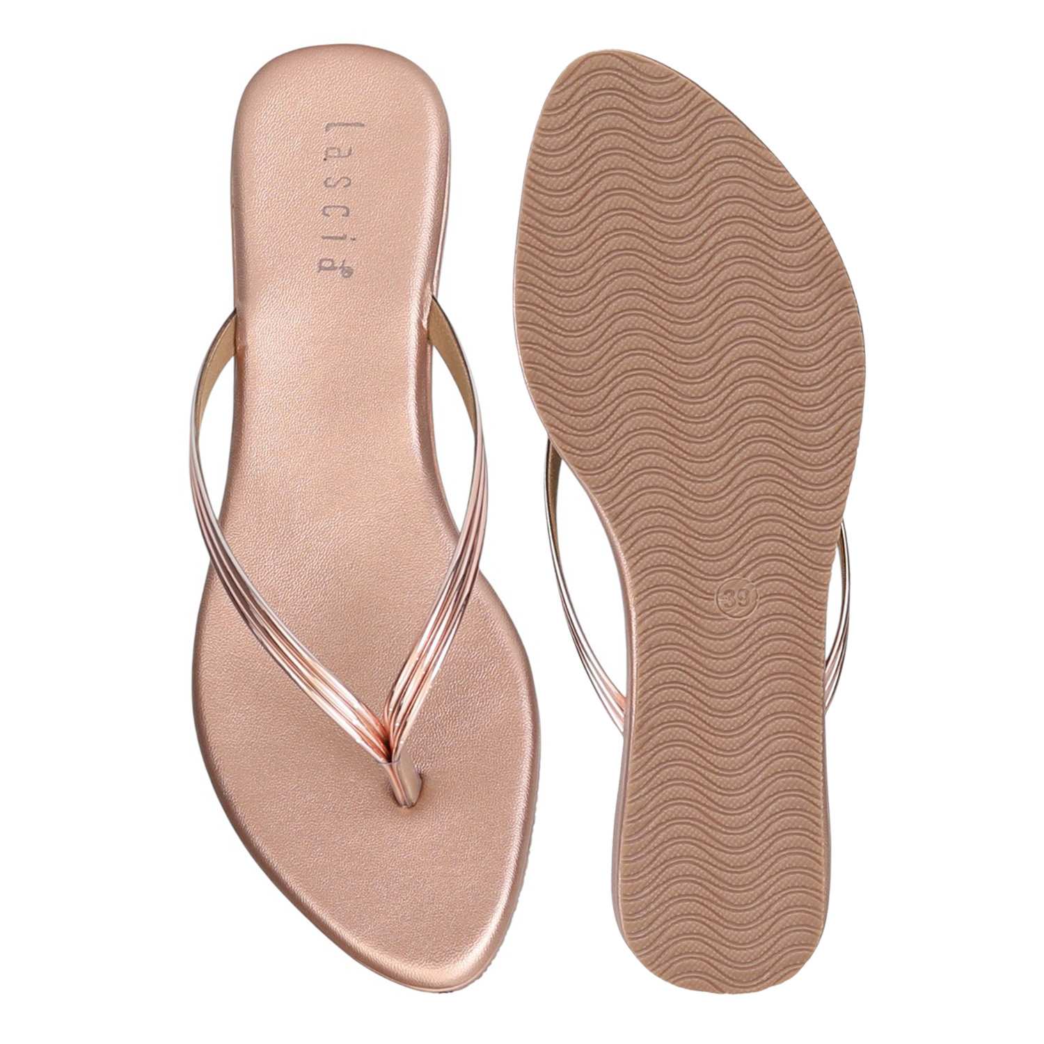 Women Rose Gold Sandals