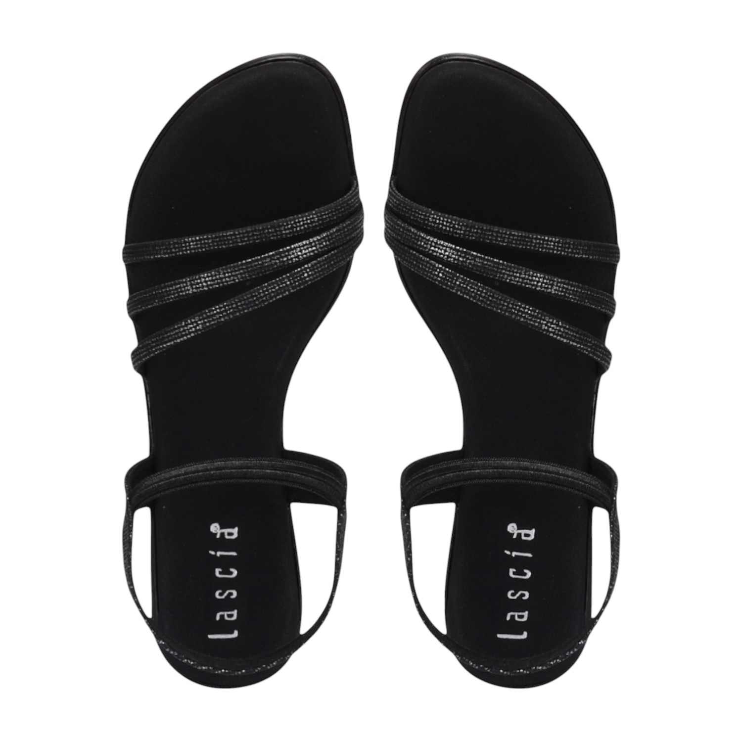 Women Black Casual Flat Sandals