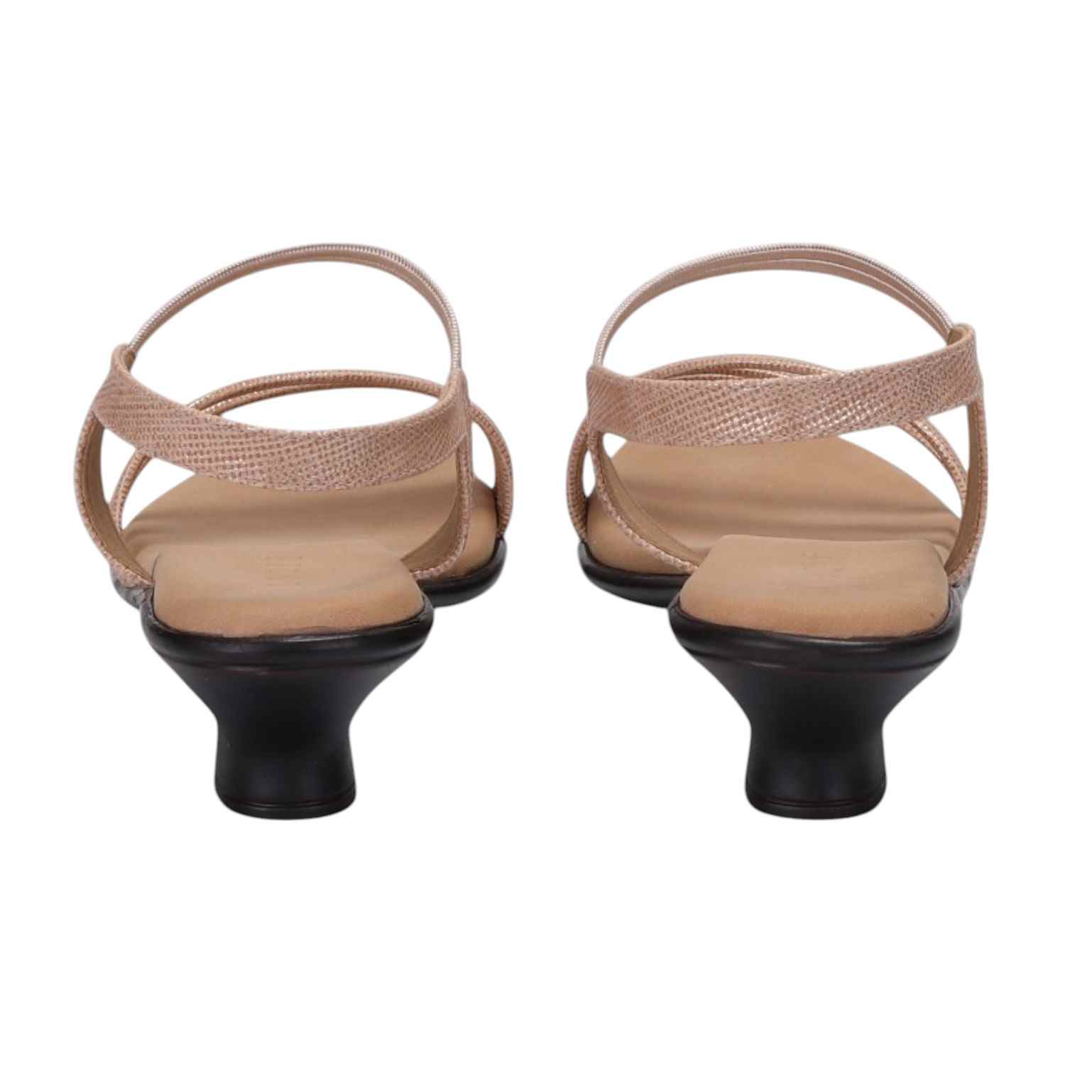 Women Peach Casual Flat Sandals