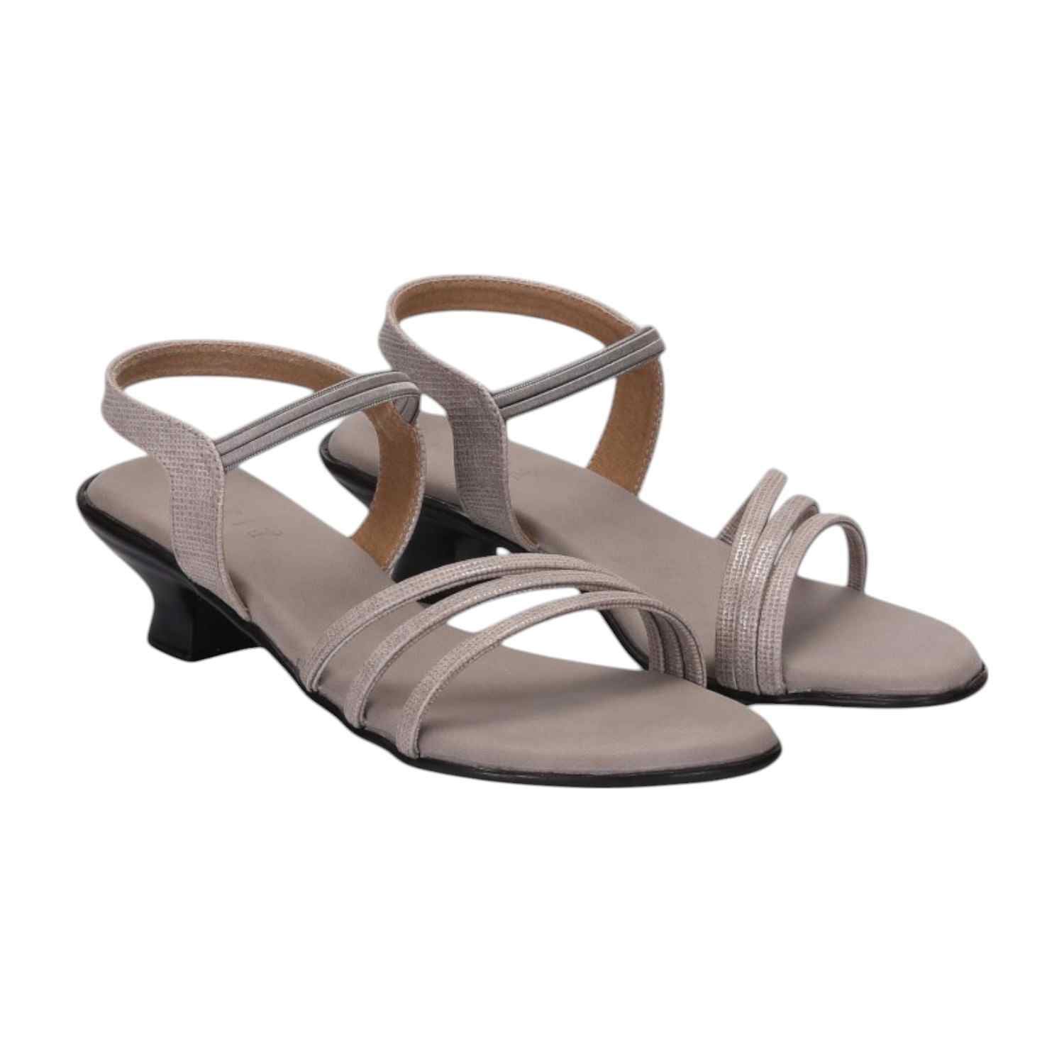 Women Silver Casual Flat Sandals