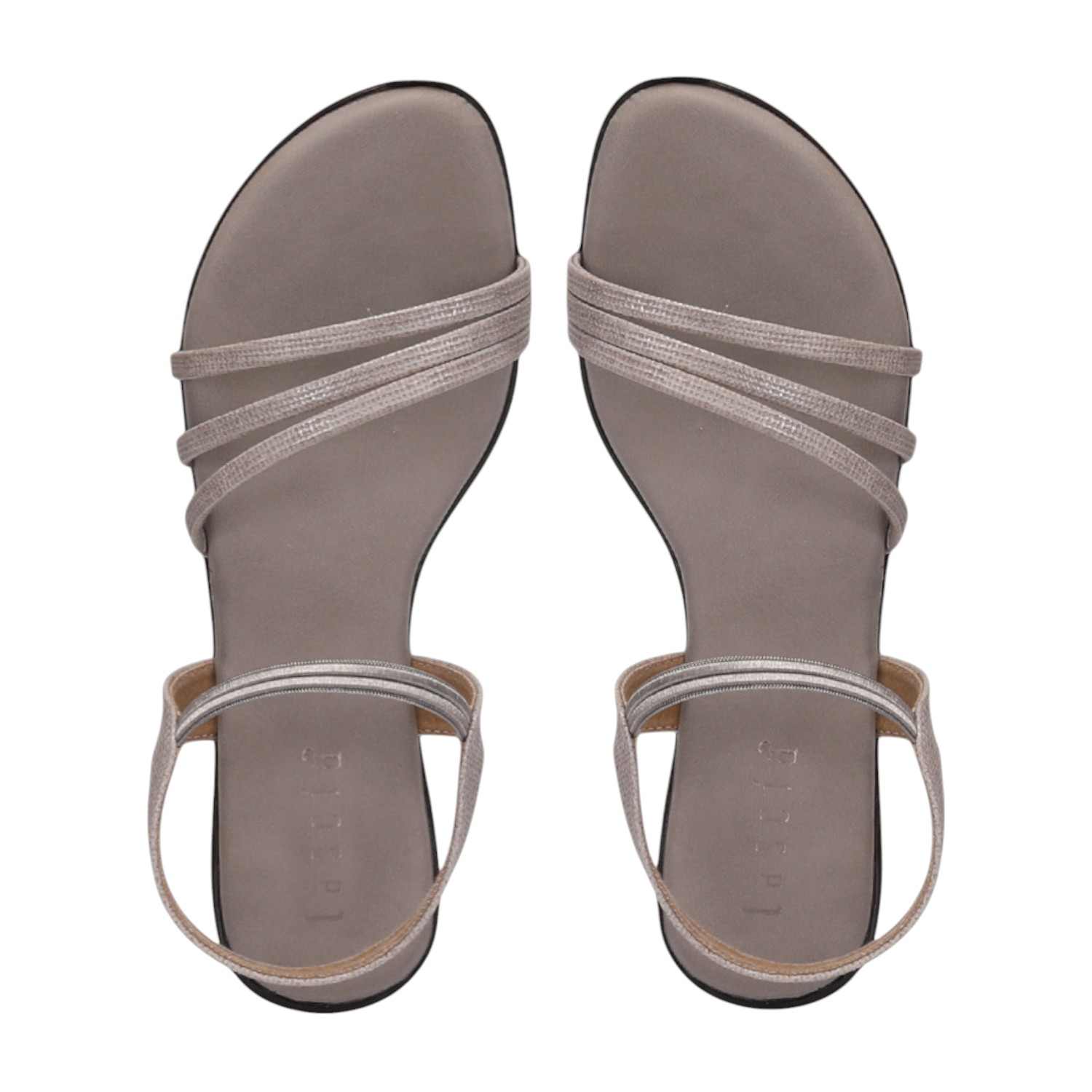 Women Silver Casual Flat Sandals